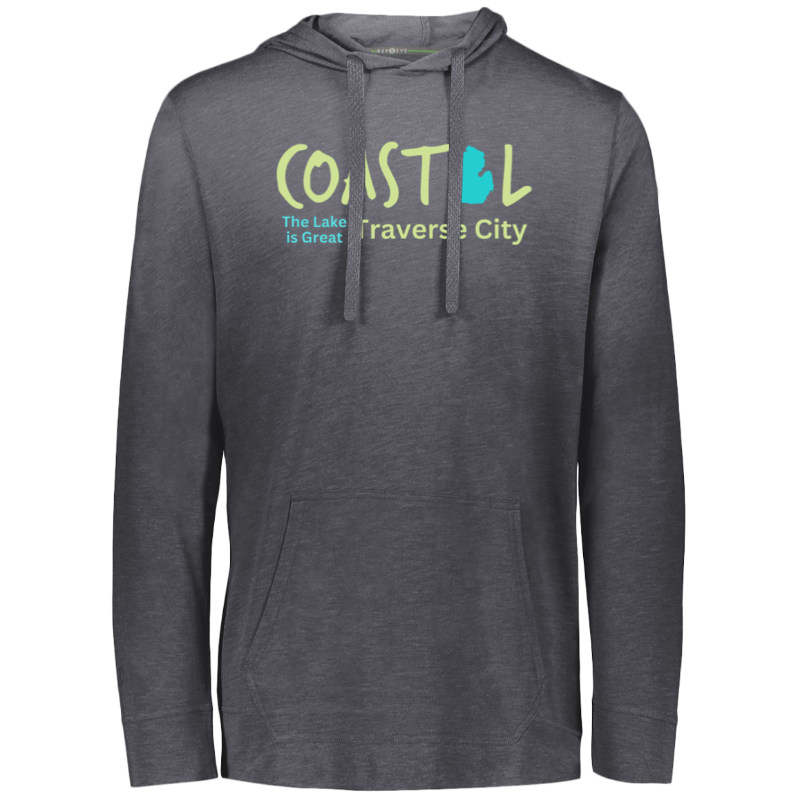 Coastal The Lake is Great Traverse City Eco Lightweight Hoodie
