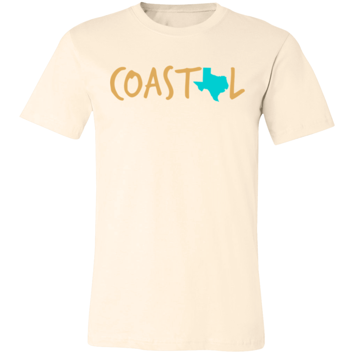 Coastal Texas Sunset Gold Unisex Jersey Tee