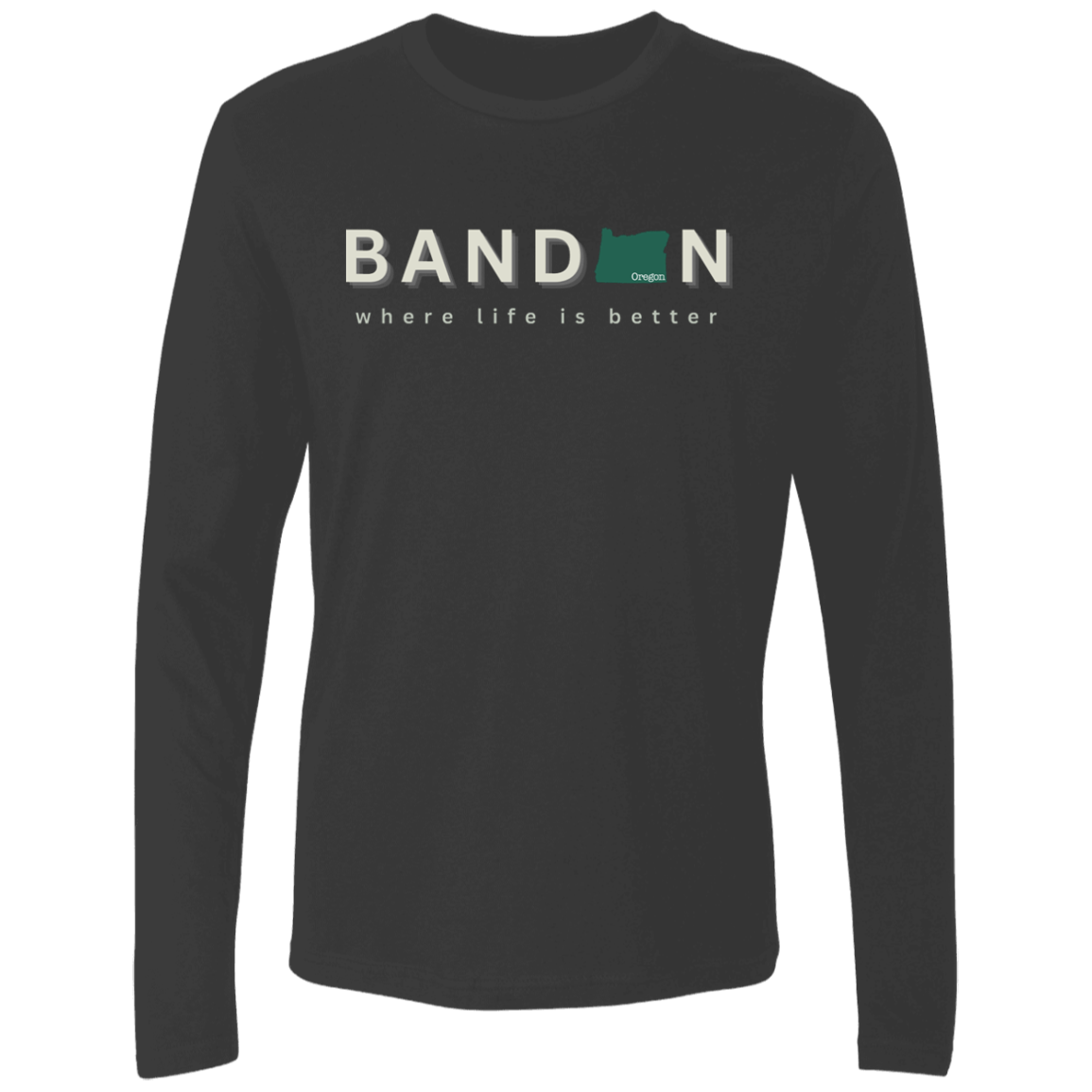 Bandon ~Where Life is Better Men's Super Soft Long Sleeve