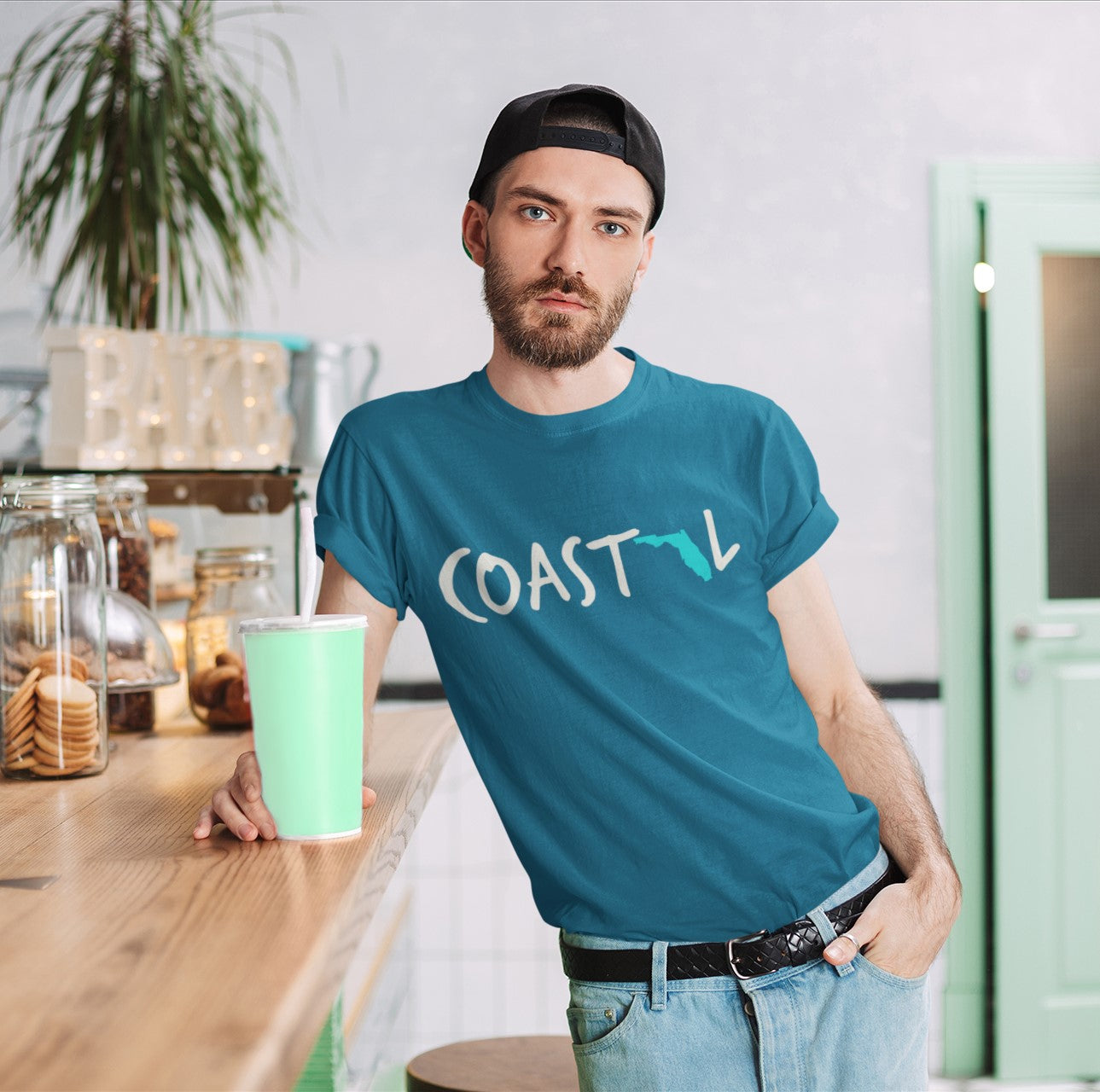 Coastal Florida Silver Sand Unisex Jersey Tee