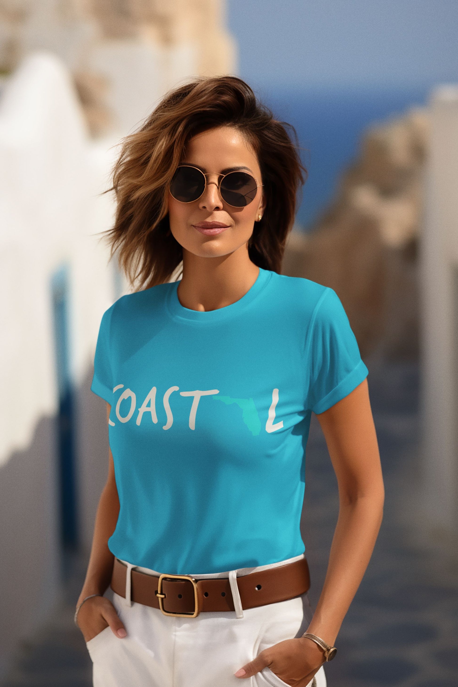 Coastal Florida Silver Sand Unisex Jersey Tee