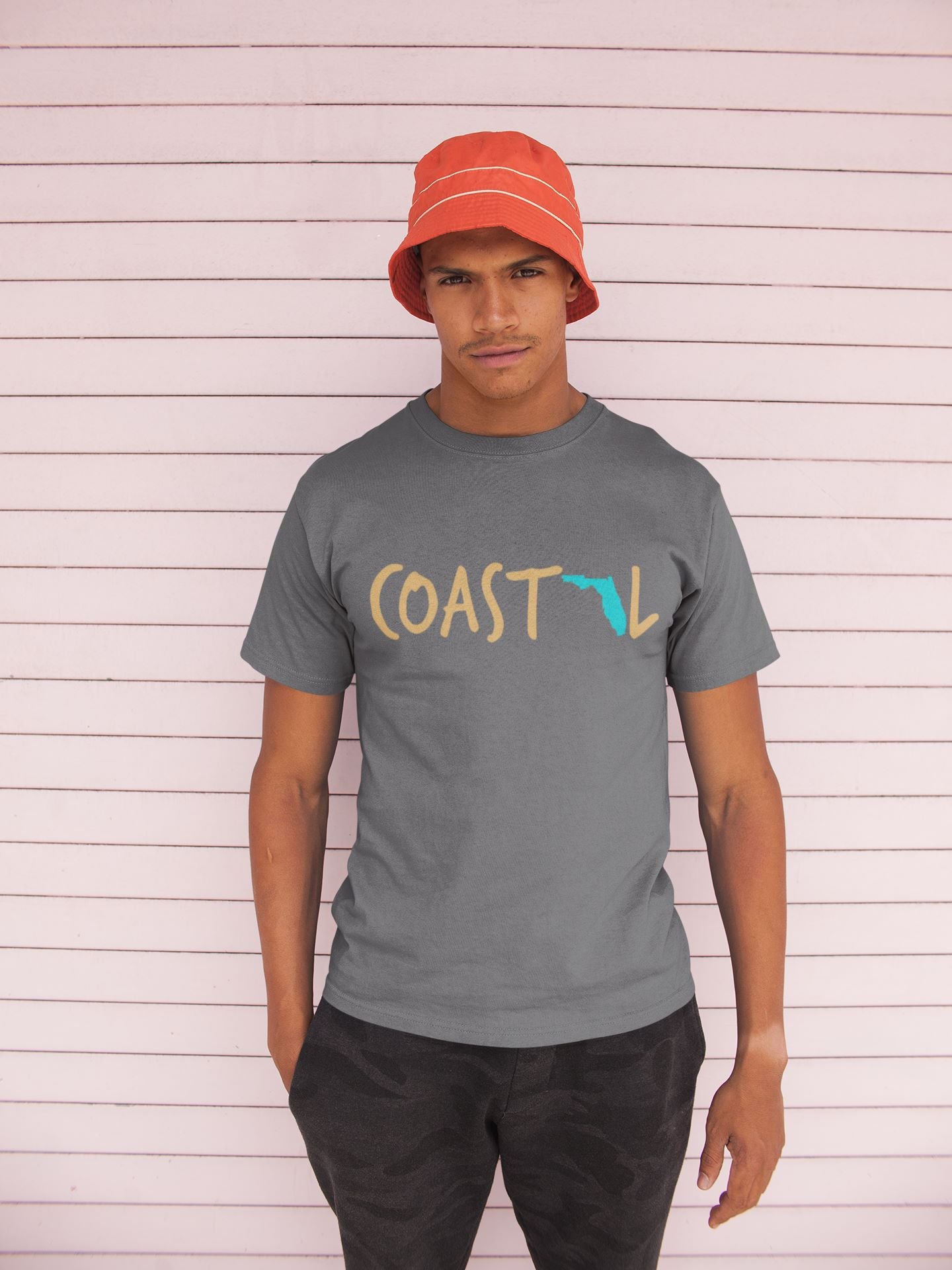 Coastal Florida Sunset Gold Unisex Jersey Tee