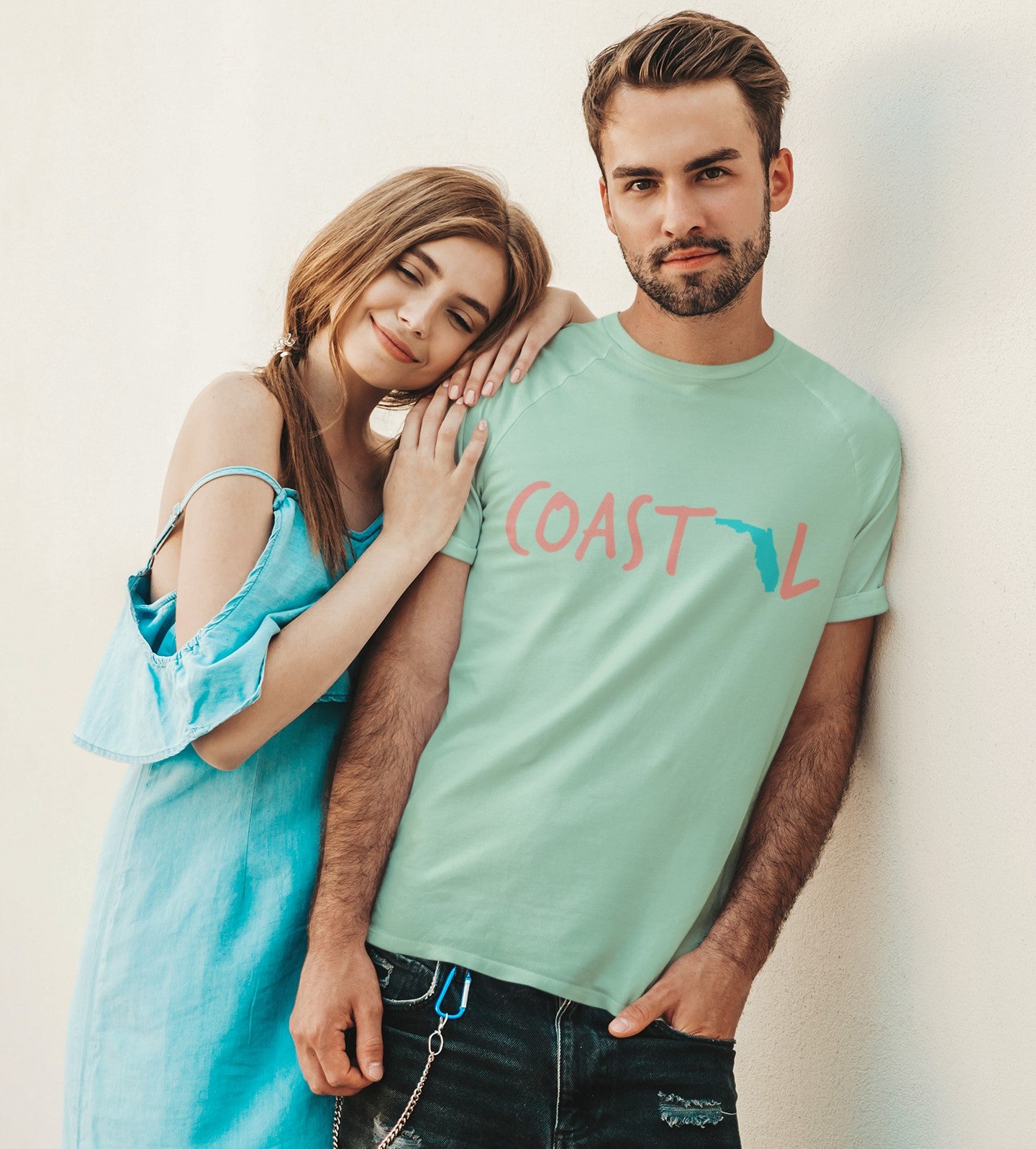 Coastal Florida Sunset Red Unisex Jersey Tee