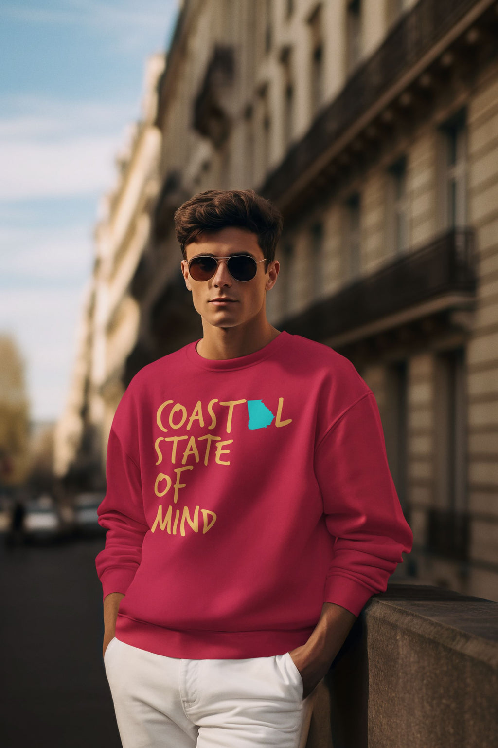 Coastal State of Mind Georgia Driftwood Unisex Sweatshirt