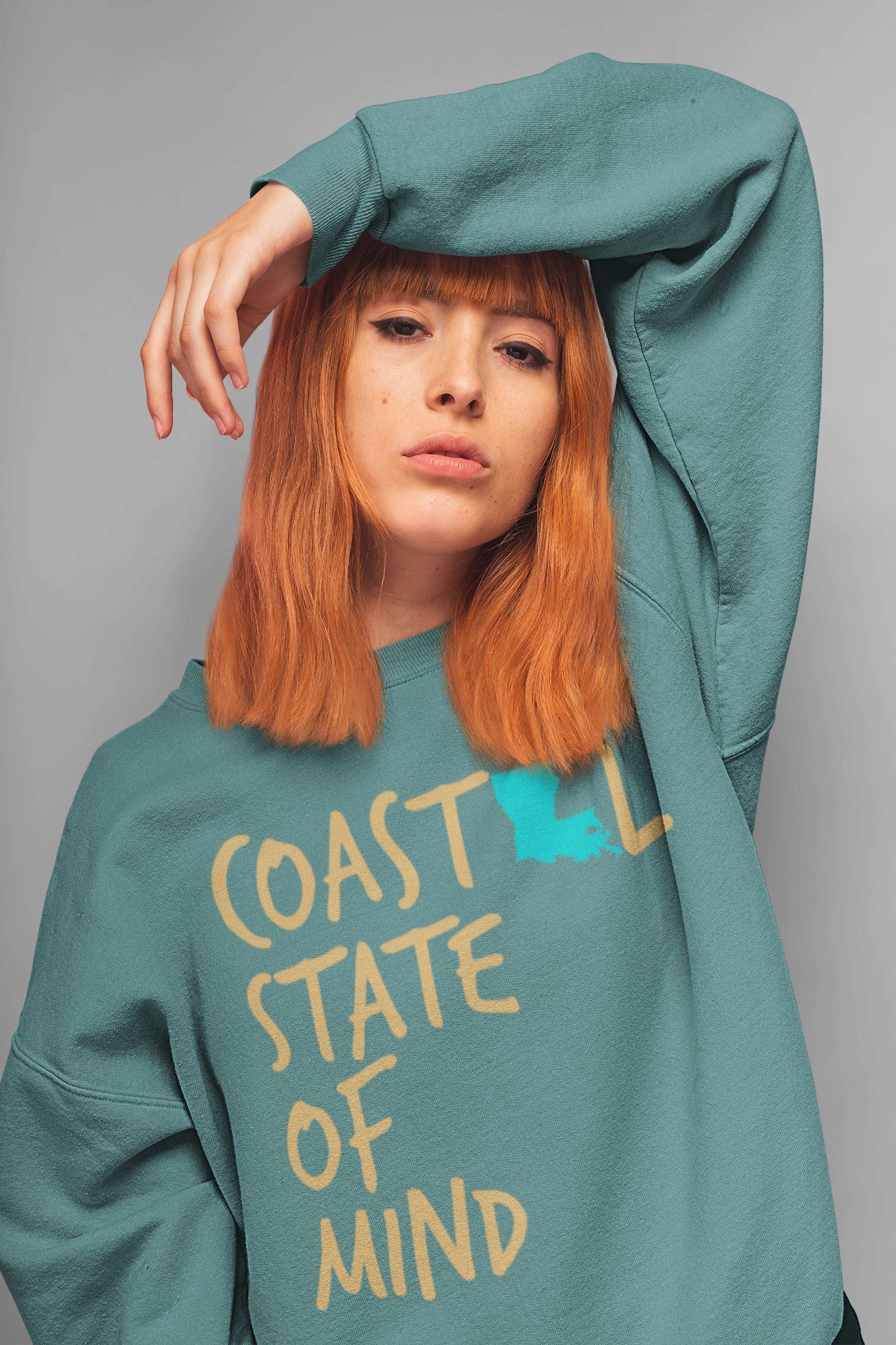 Coastal State of Mind Louisiana Driftwood Unisex Sweatshirt