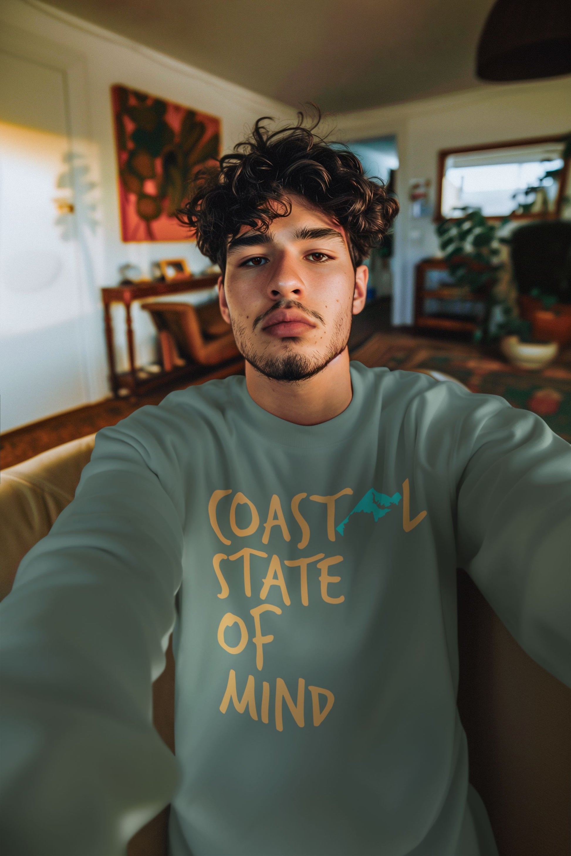 Coastal State of Mind Maryland Driftwood Unisex Sweatshirt