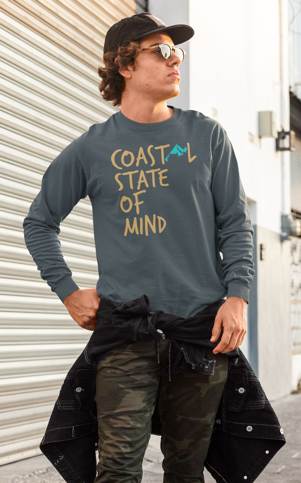 Coastal State of Mind Maryland Long Sleeve Unisex Tee
