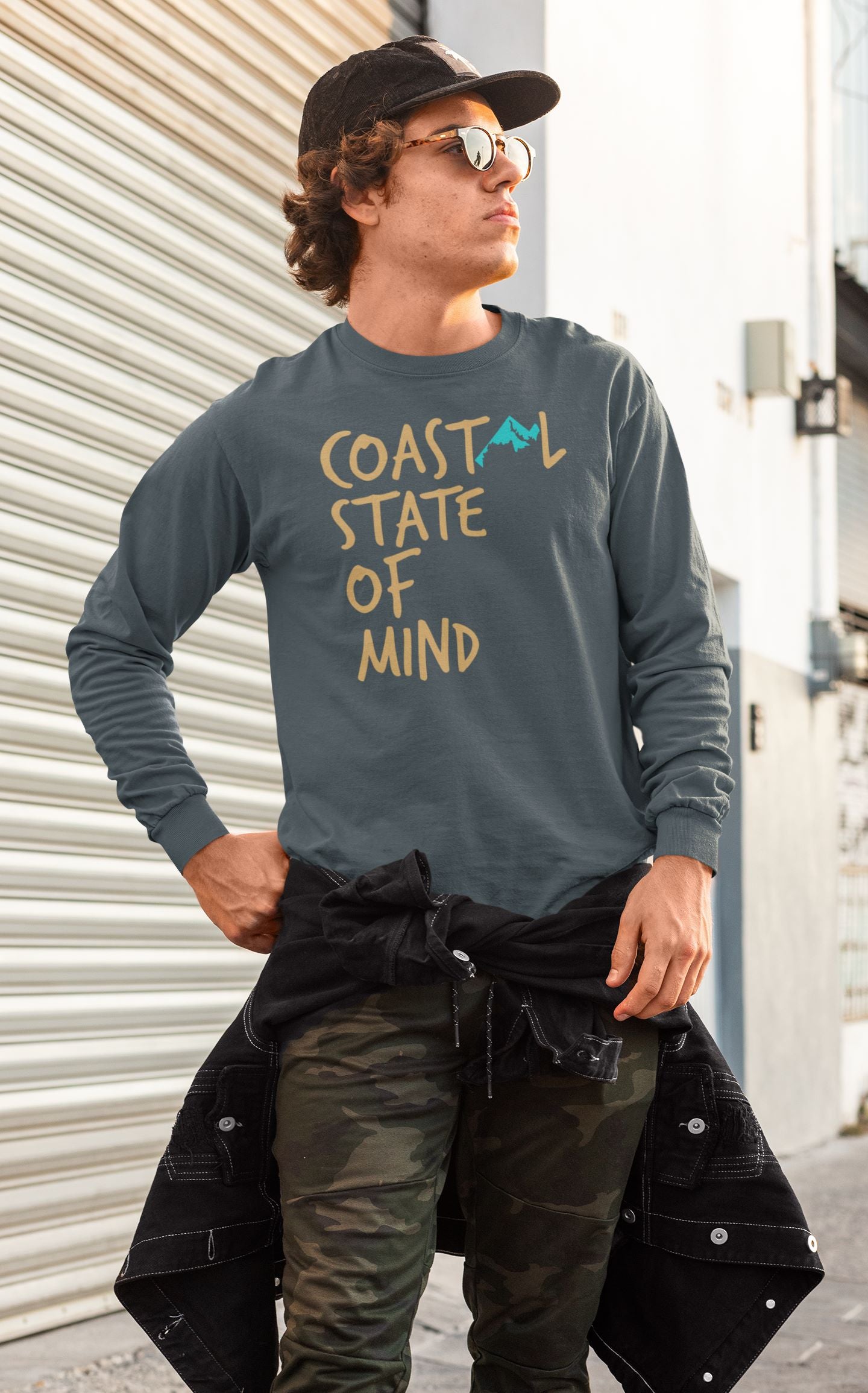Coastal State of Mind Maryland Long Sleeve Unisex Tee