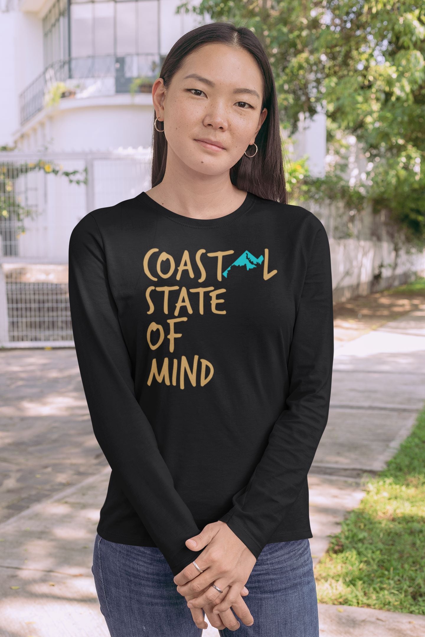 Coastal State of Mind Maryland Long Sleeve Unisex Tee