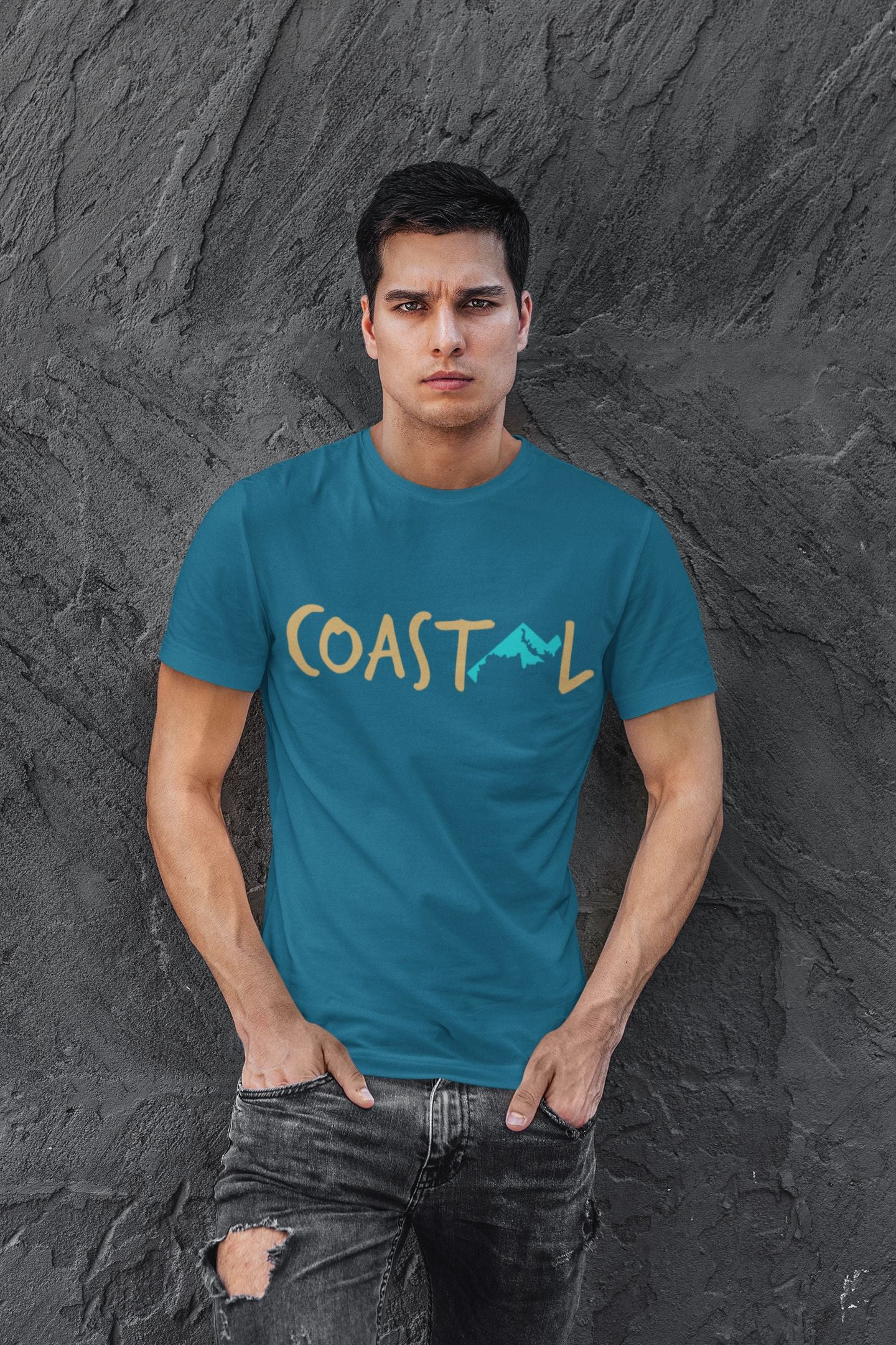 Coastal Maryland Sunset Gold Unisex Jersey Tee