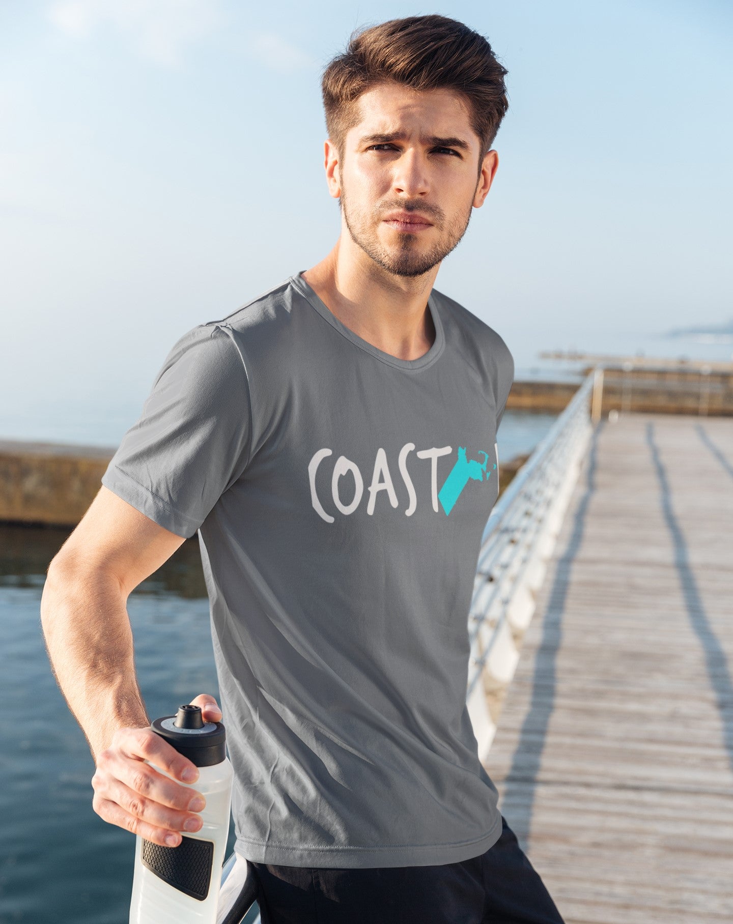 Coastal Massachusetts Silver Sand Unisex Jersey Tee