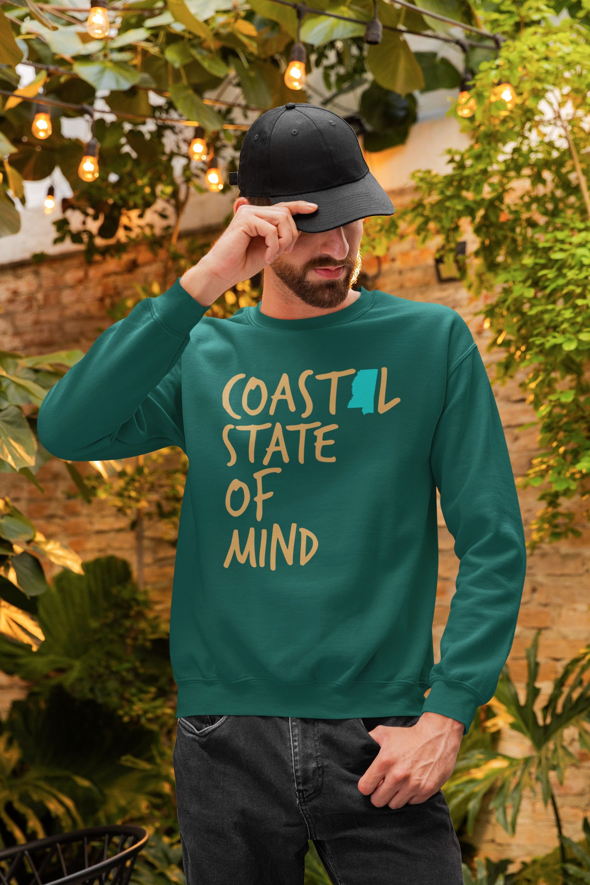 Coastal State of Mind Mississippi Driftwood Unisex Sweatshirt