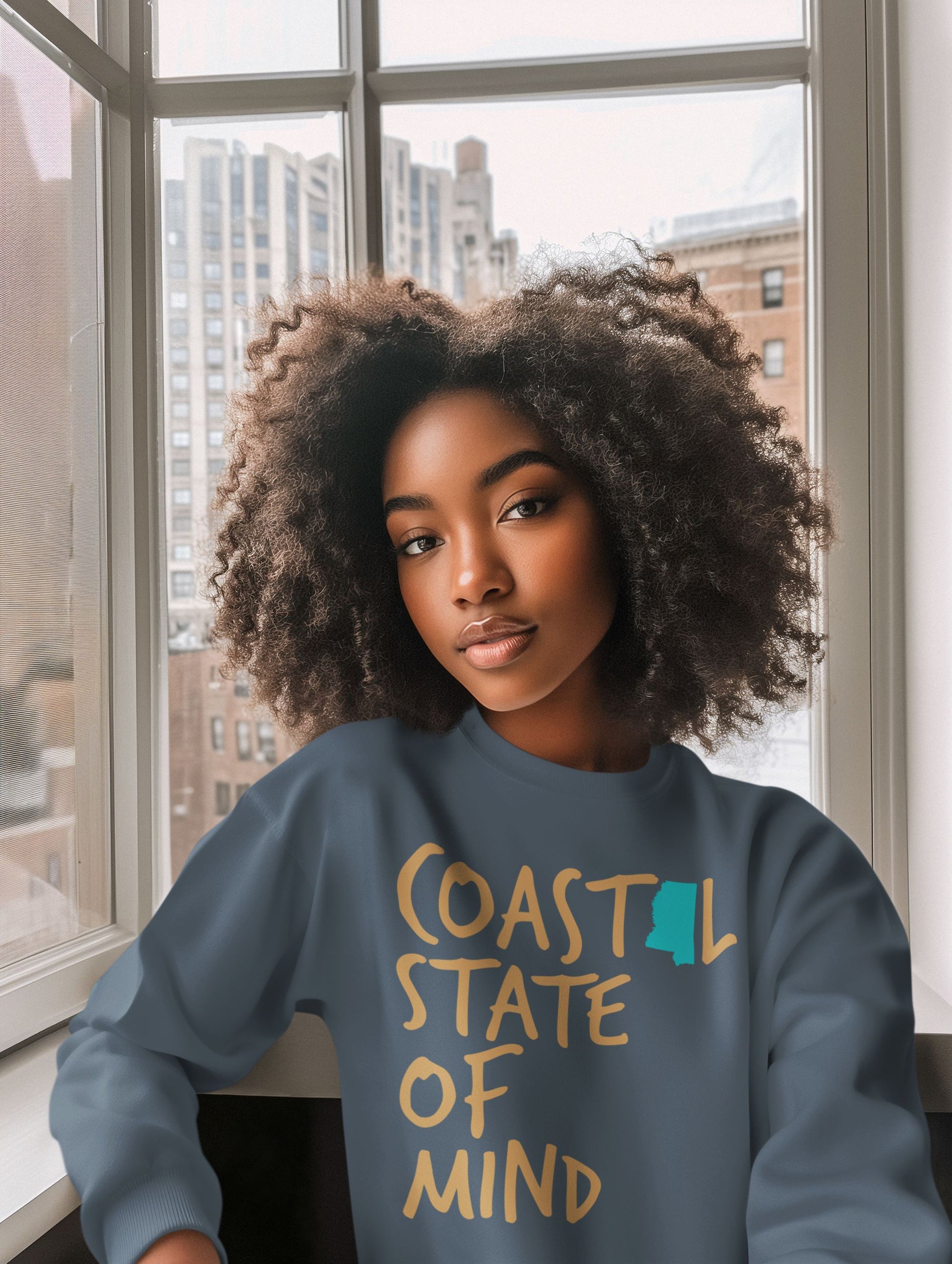Coastal State of Mind Mississippi Driftwood Unisex Sweatshirt