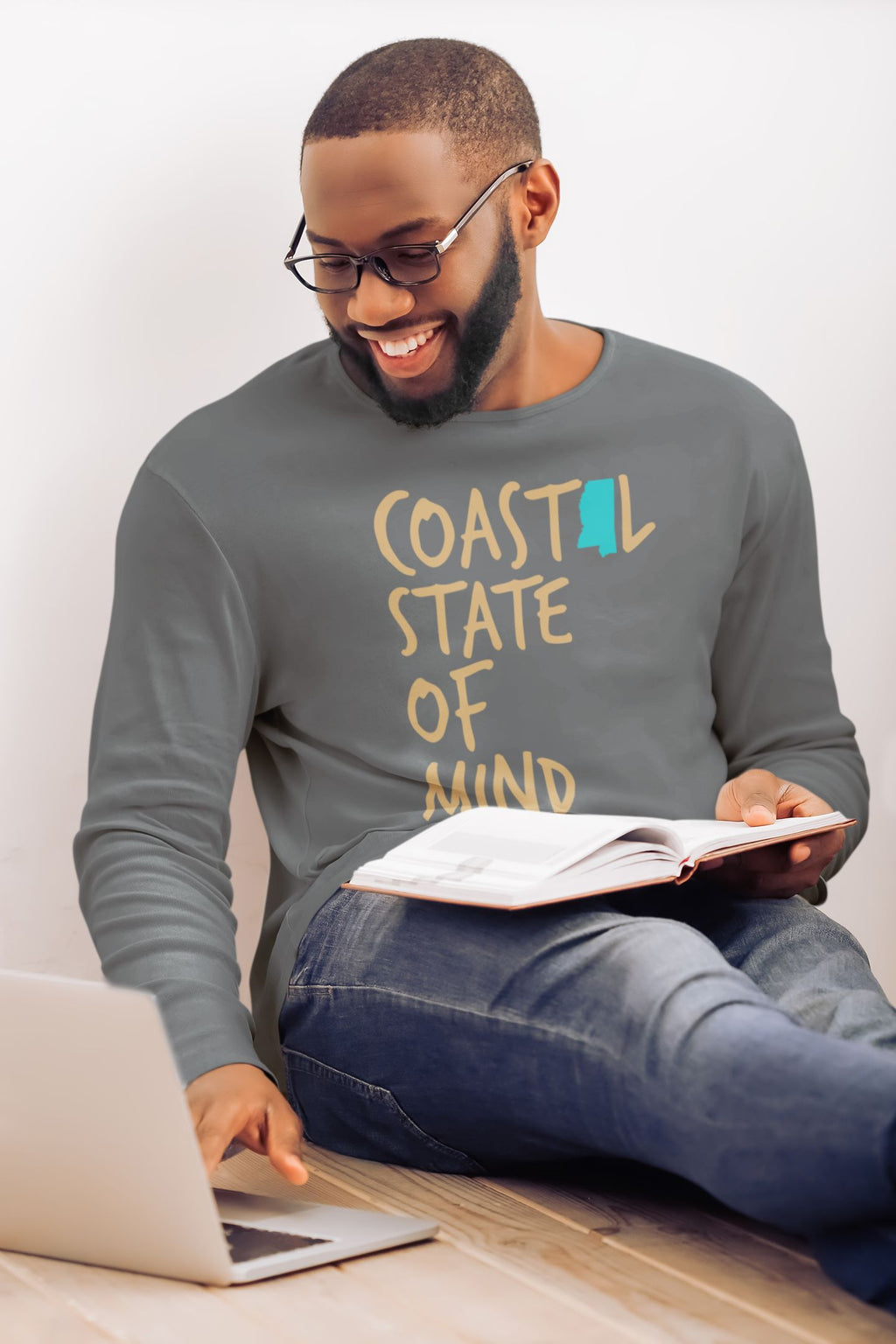 Coastal State of Mind Mississippi Beachfront Long Sleeve Unisex Tee