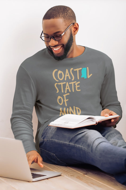 Coastal State of Mind Mississippi Beachfront Long Sleeve Unisex Tee