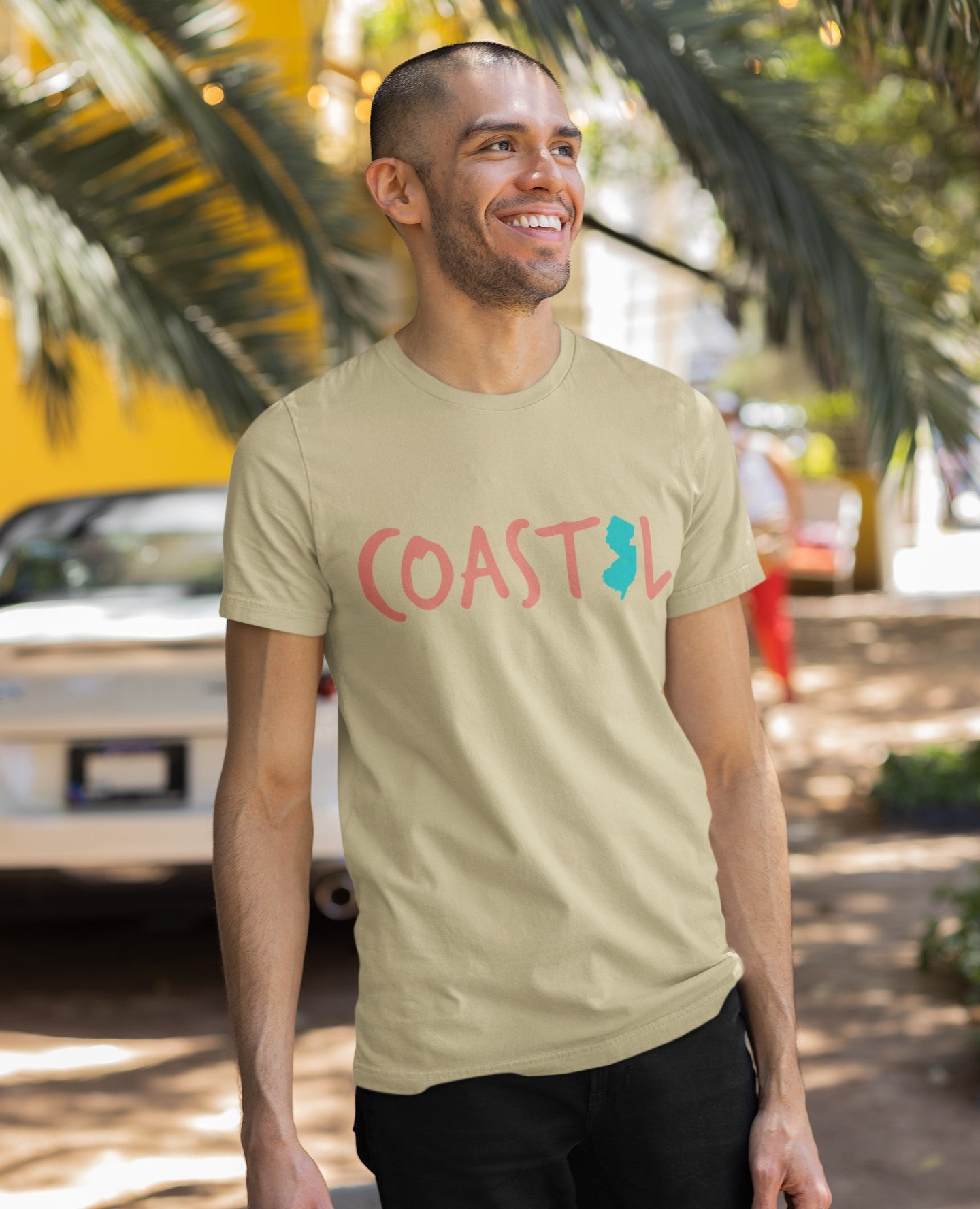 Coastal New Jersey Sunset Red Unisex Jersey Tee
