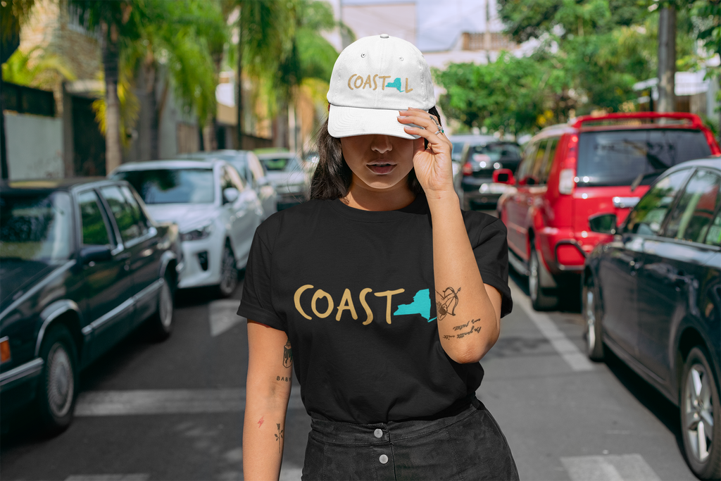 Coastal New York Beachcomber Sunset Gold Hat