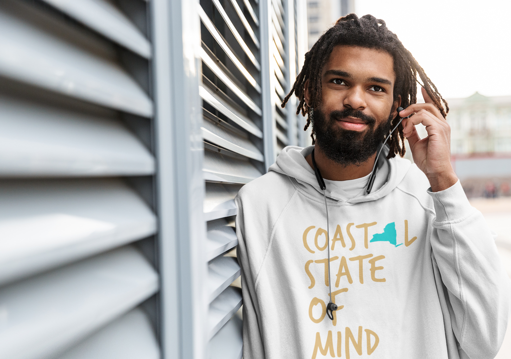 Coastal State of Mind New York Sunset Gold UnisexHoodie