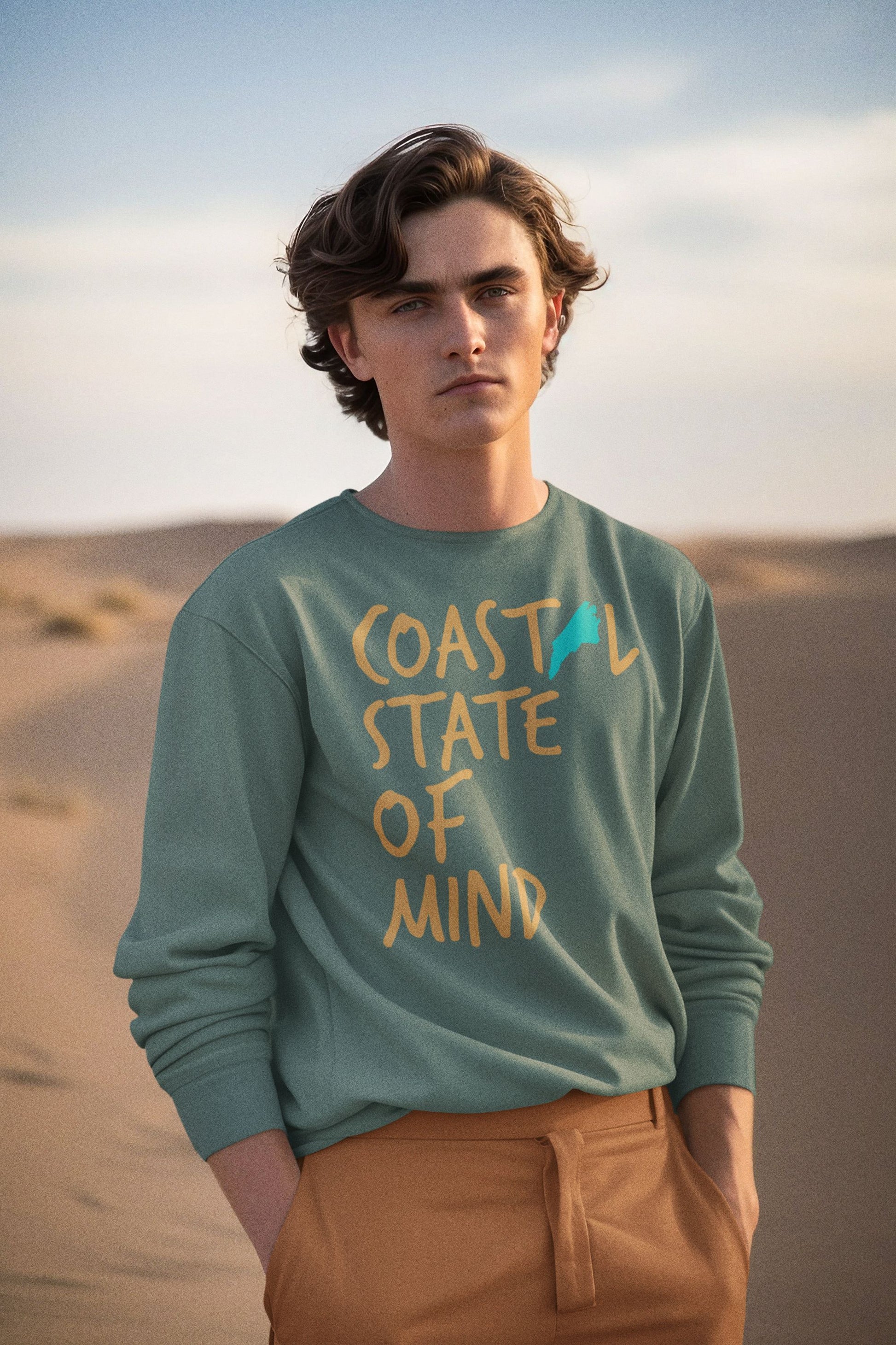 Coastal State of Mind North Carolina Driftwood Unisex Sweatshirt