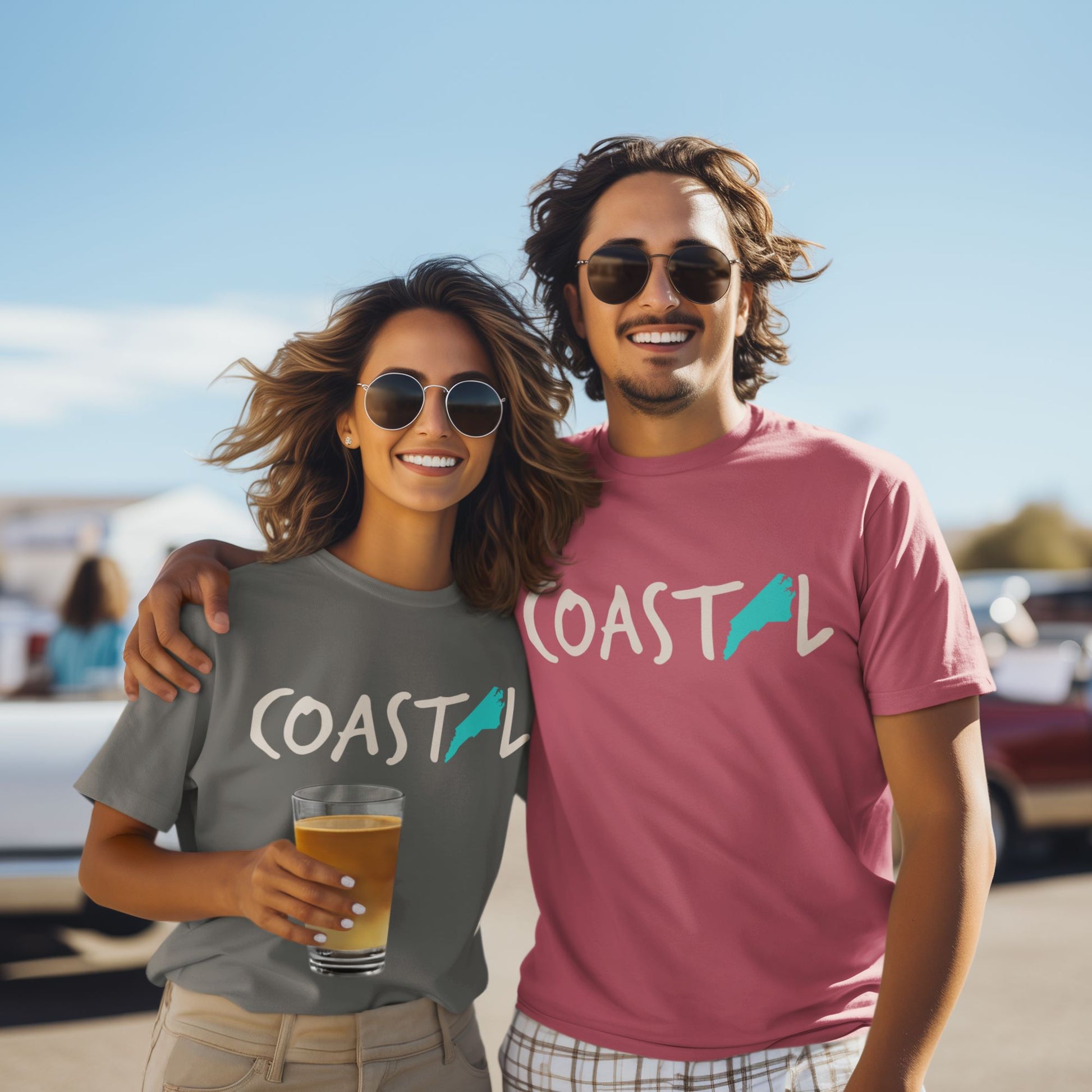 Coastal North Carolina Silver Sand Unisex Jersey Tee