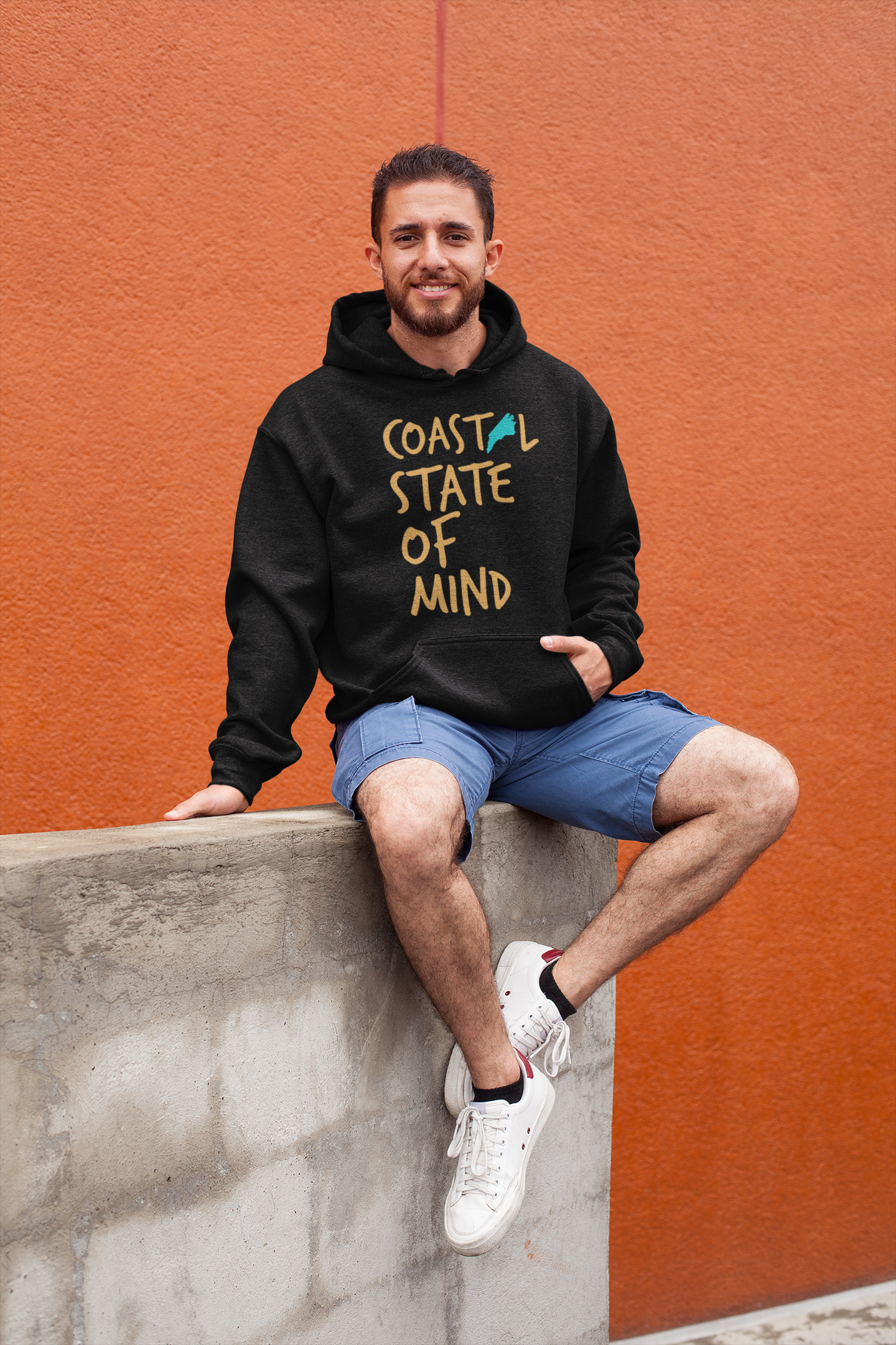 North Carolina State of Mind Sunset Gold UnisexHoodie