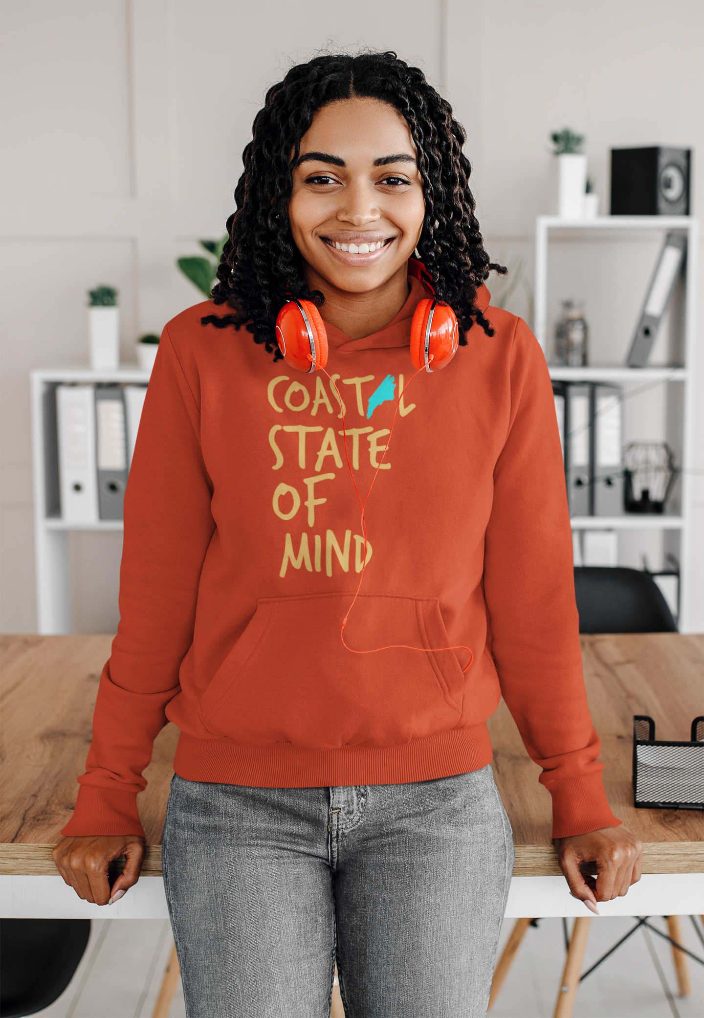 North Carolina State of Mind Sunset Gold UnisexHoodie