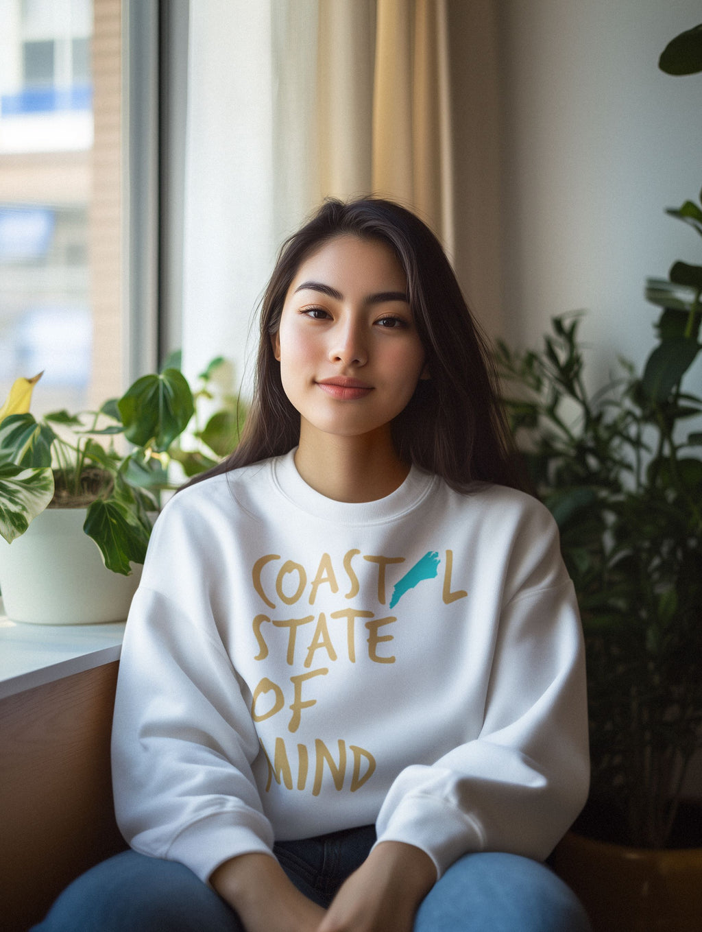 Coastal State of Mind North Carolina Driftwood Unisex Sweatshirt