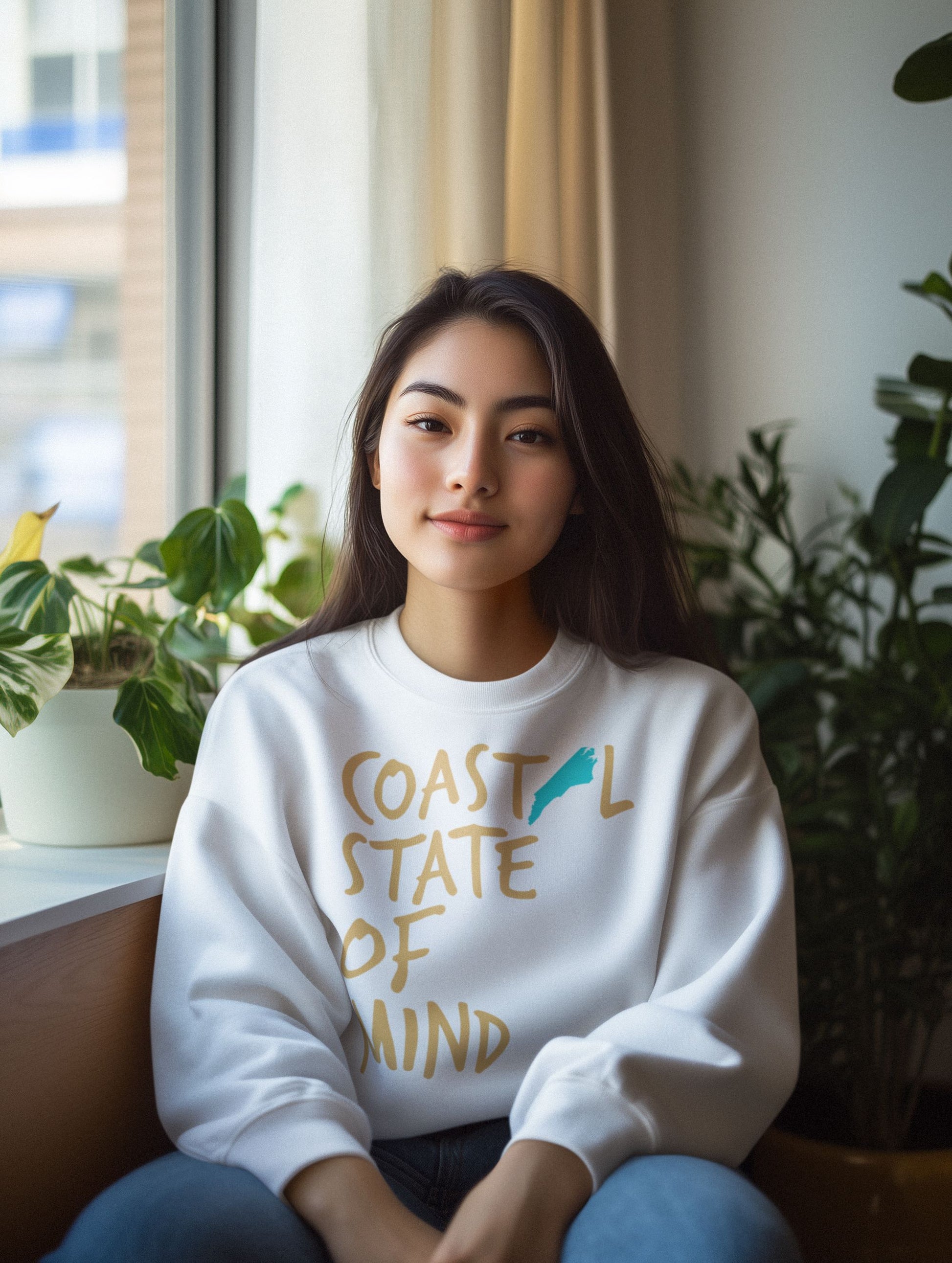 Coastal State of Mind North Carolina Driftwood Unisex Sweatshirt