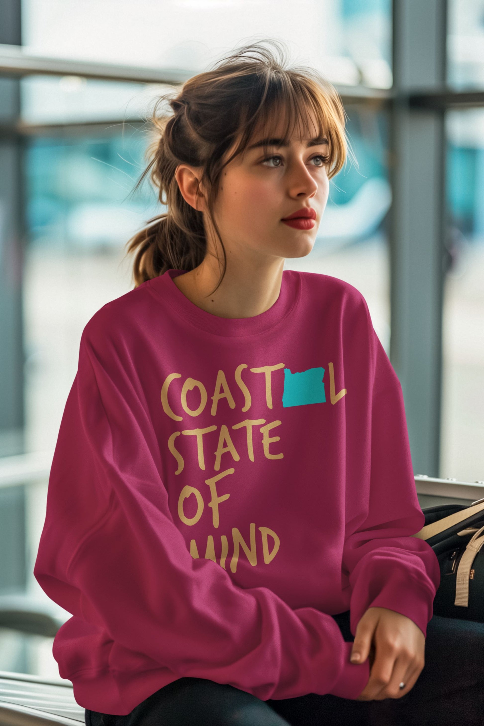 Coastal State of Mind Oregon Driftwood Unisex Sweatshirt