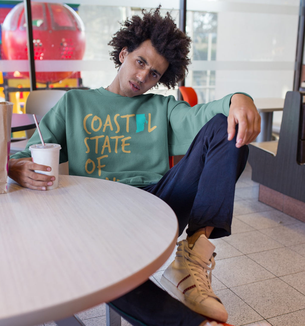 Coastal State of Mind Rhode Island Driftwood Unisex Sweatshirt