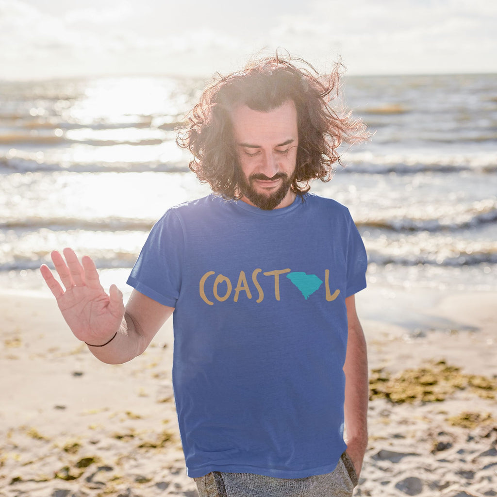 Coastal South Carolina Sunset Gold Unisex Jersey Tee