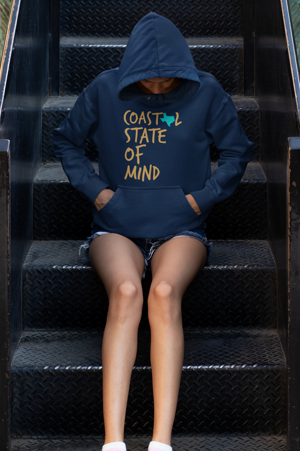 Coastal State of Mind Texas Sunset Gold Unisex Hoodie