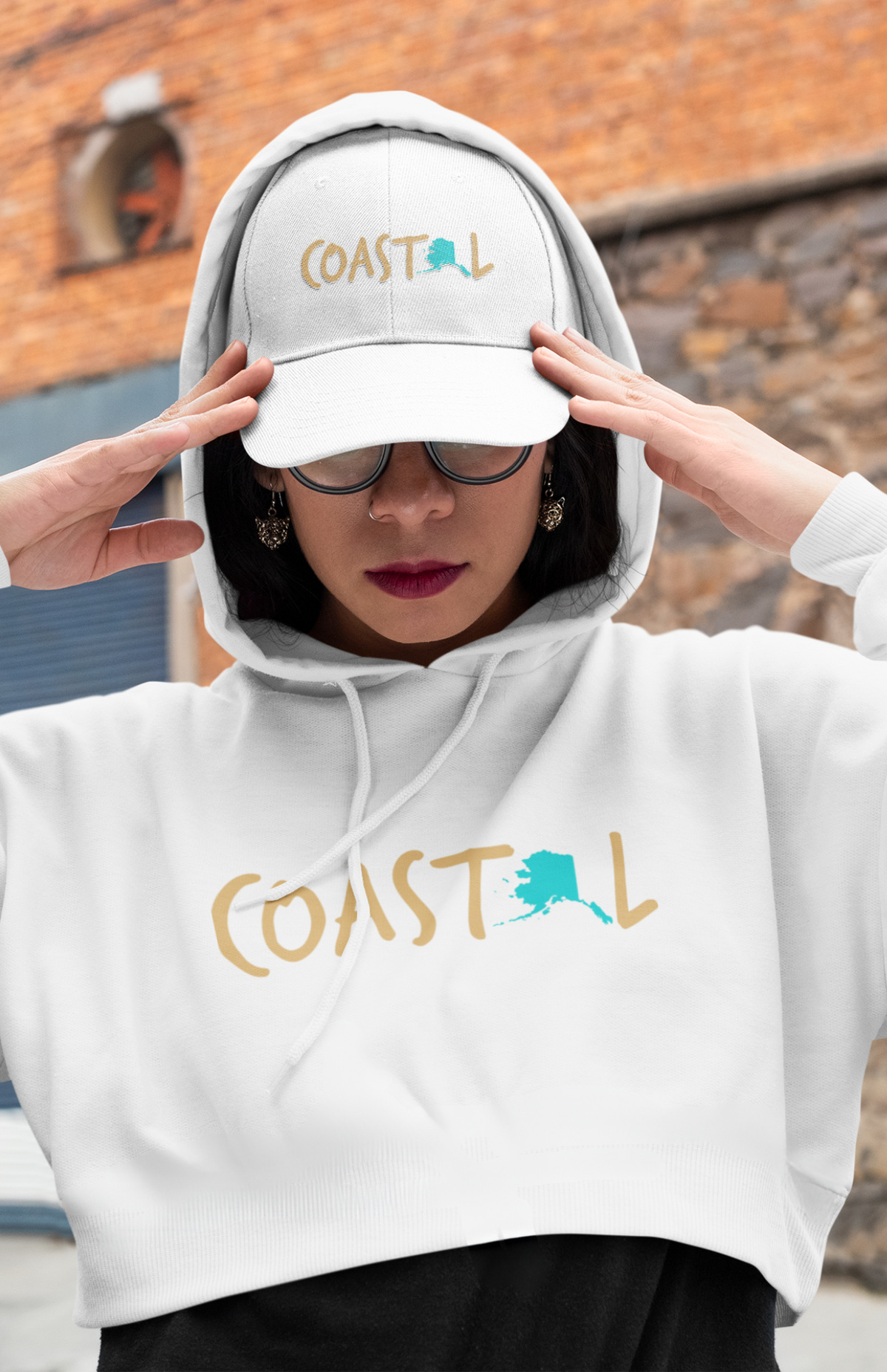 Coastal Alaska Beachcomber Sunset Gold Hat