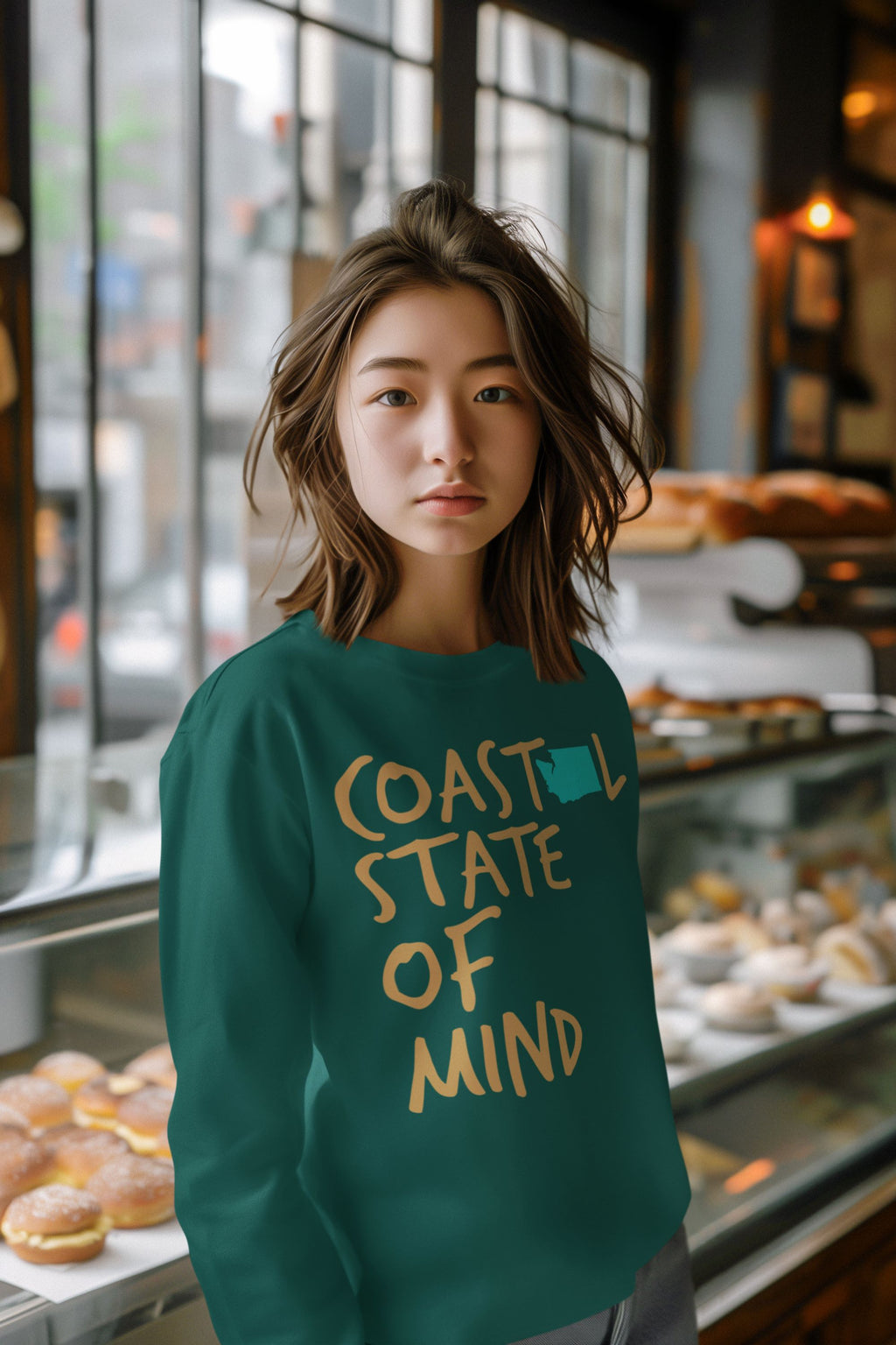 Coastal State of Mind Washington Driftwood Unisex Sweatshirt