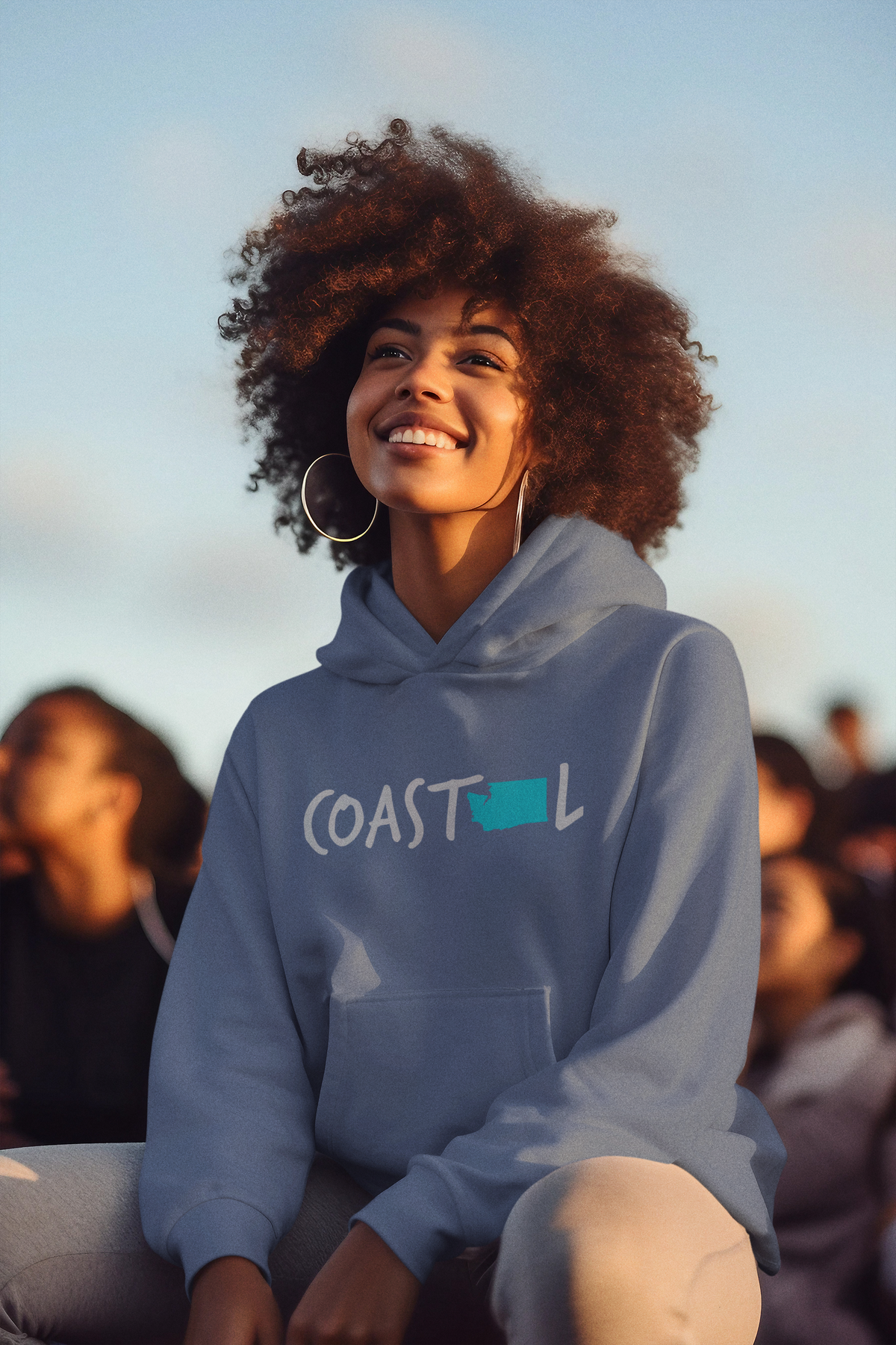 Coastal Washington Waverider Supreme Unisex Hoodie