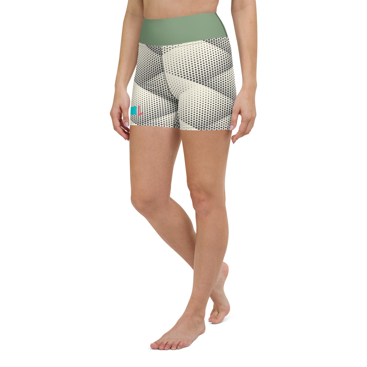 Coastal Oregon Motif Yoga Shorts