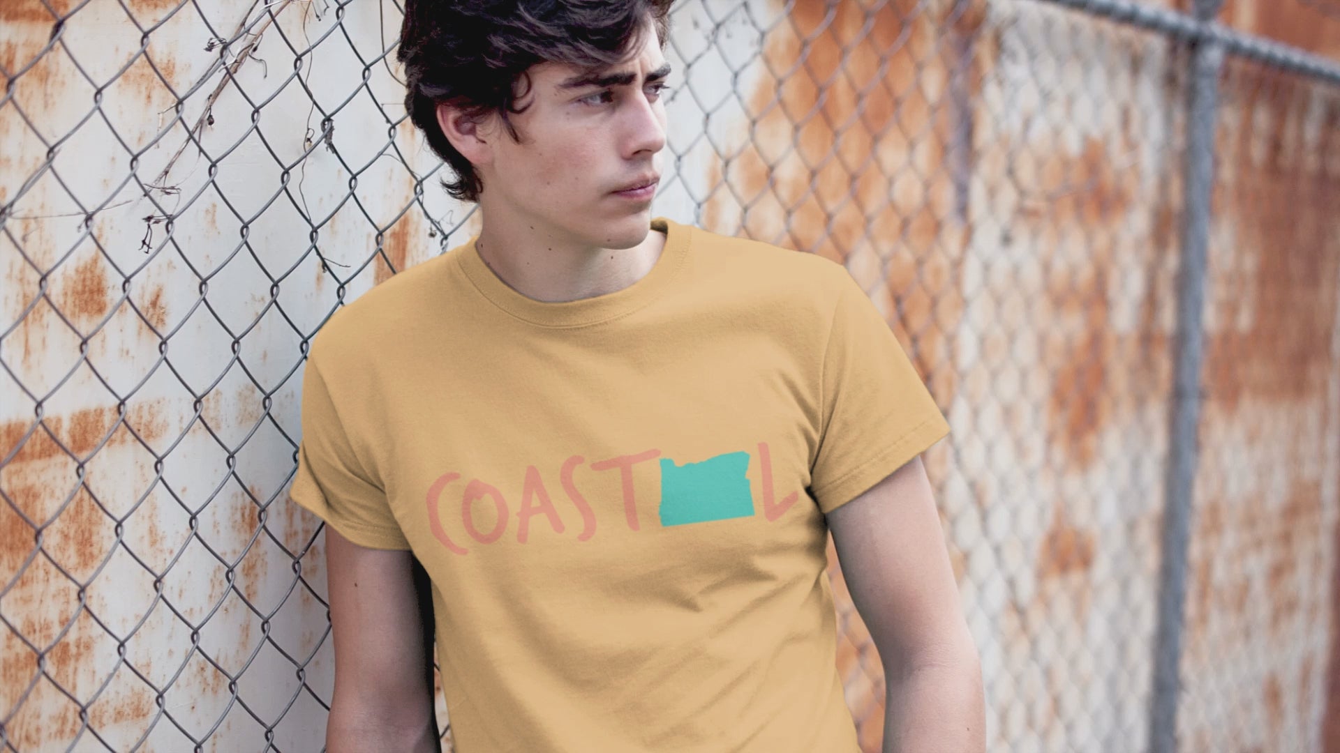 Coastal Oregon Sunset Red Unisex Jersey Tee