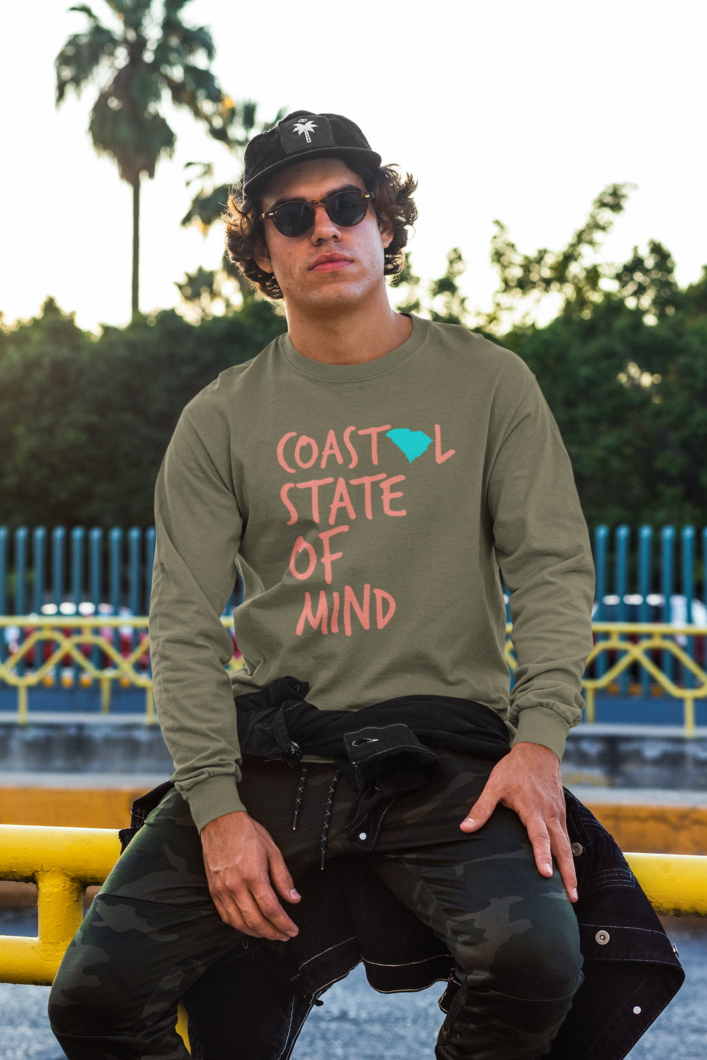 Coastal State of Mind™ South Carolina Unisex Long Sleeve Tee