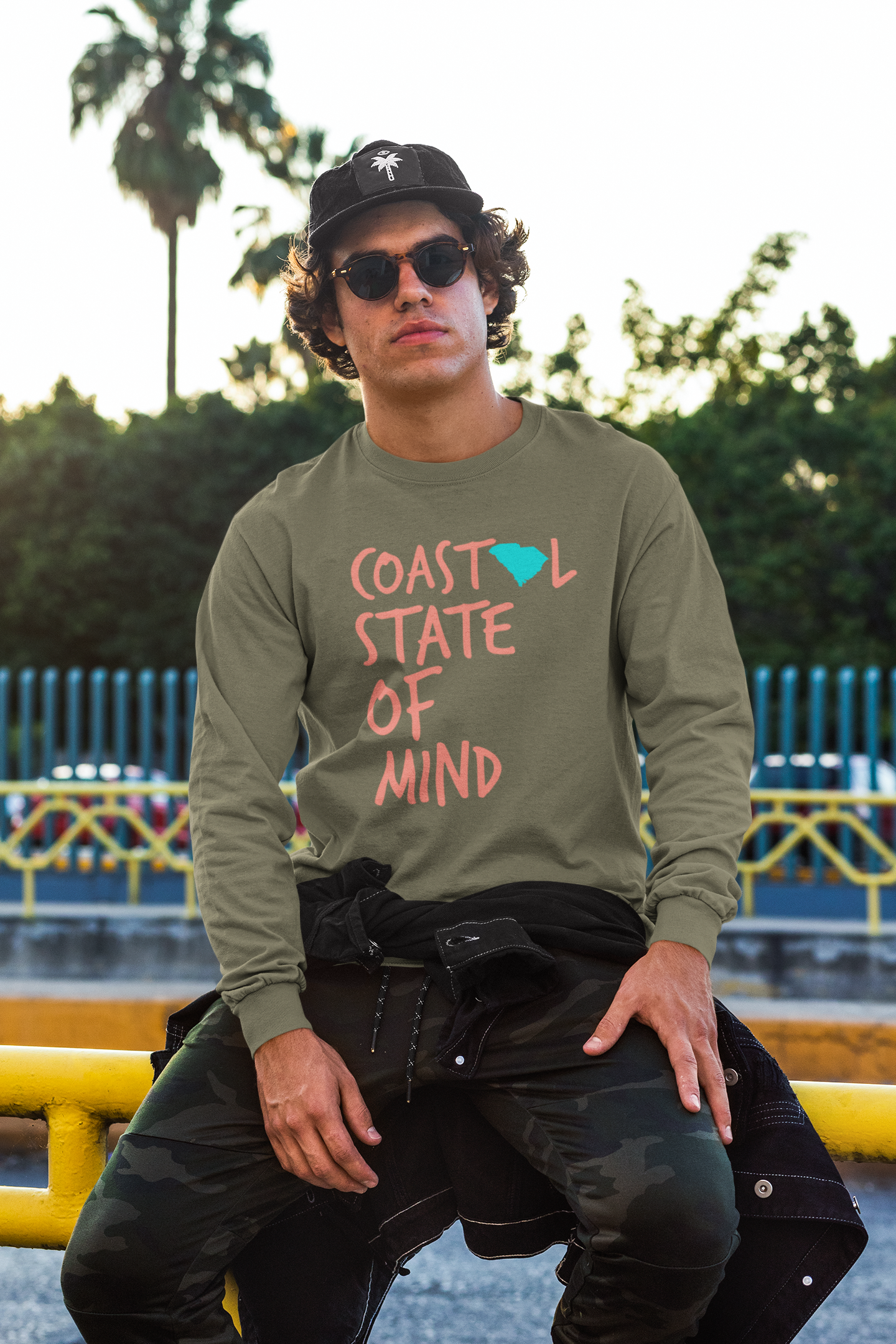 Coastal State of Mind™ South Carolina Unisex Long Sleeve Tee