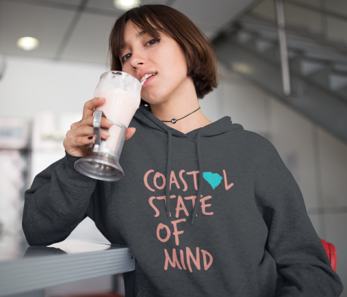 Coastal State of Mind™ South Carolina Beach & Bonfire Unisex Hoodie