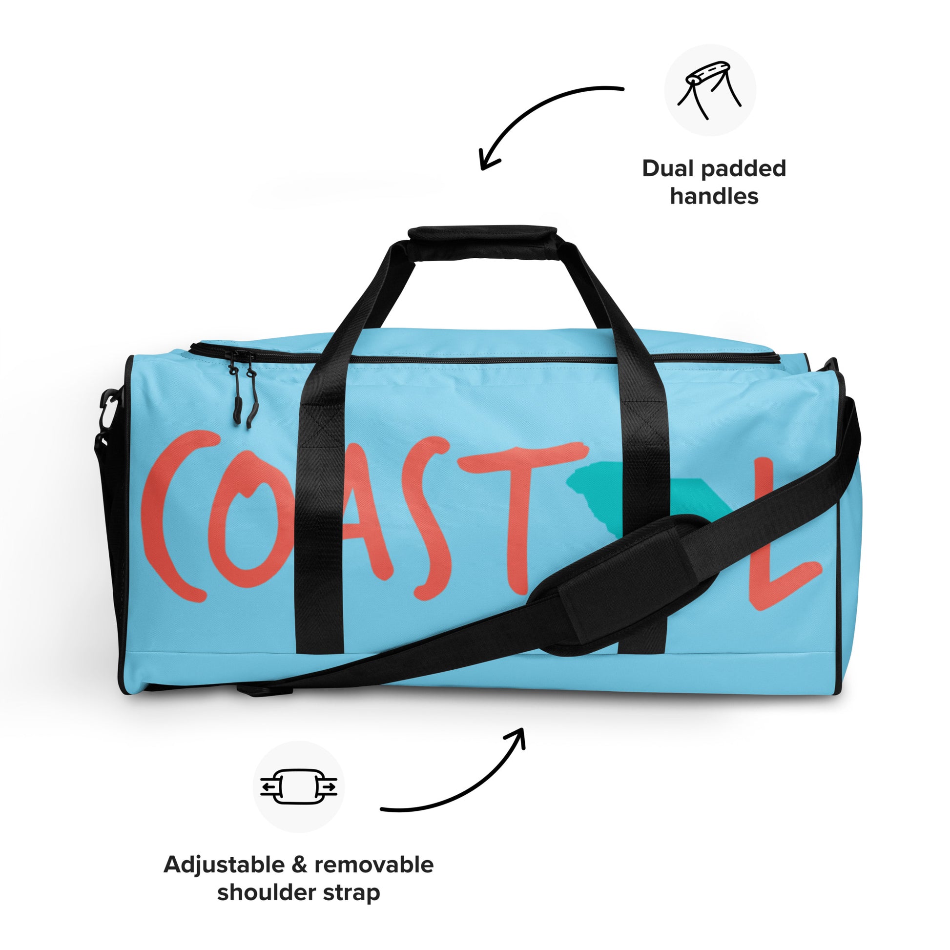 Coastal South Carolina™ Rainbow Row Duffel Bag