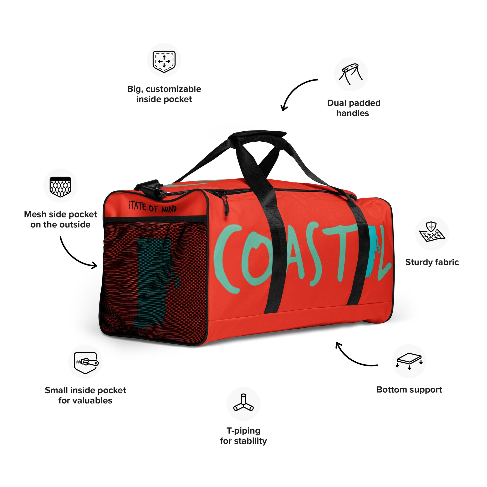 Coastal Rhode Island™ Nautical Duffel