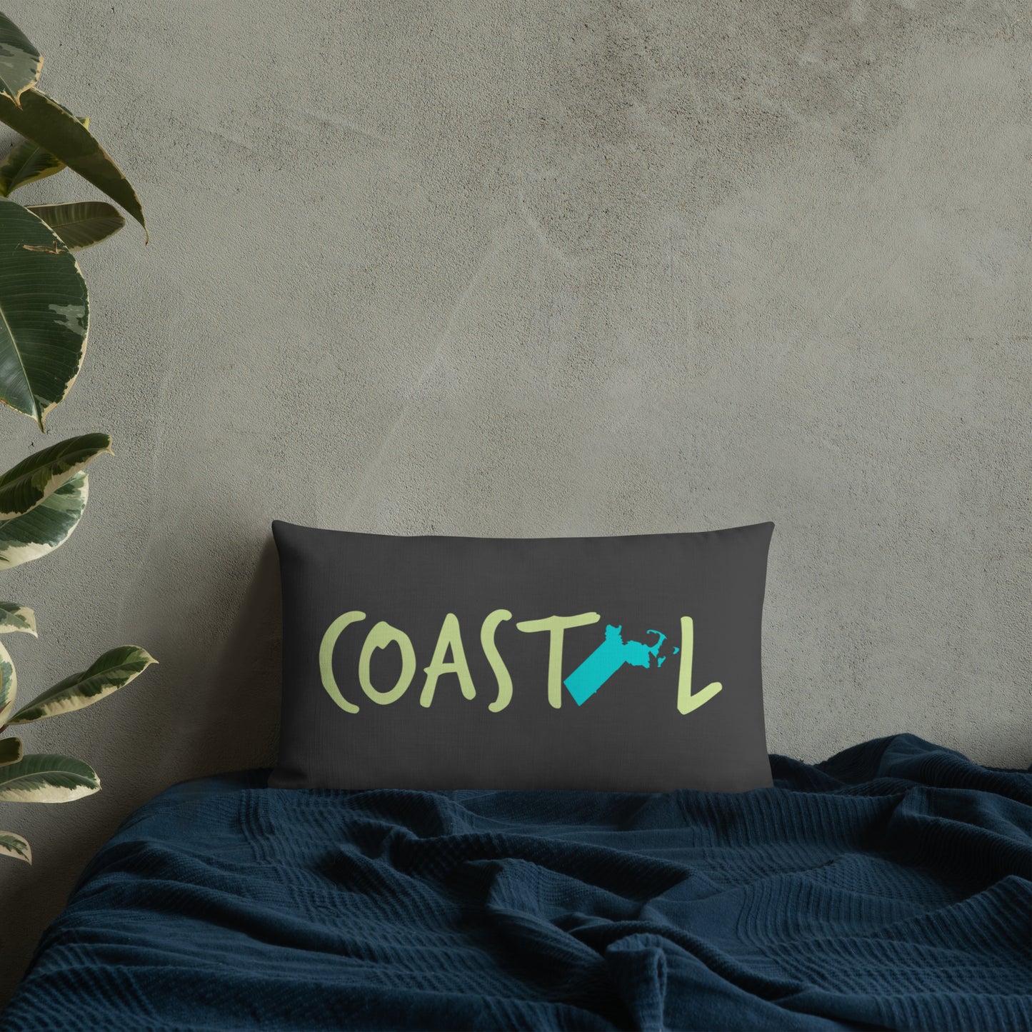 Coastal Massachusetts™ Beach Accent Pillow