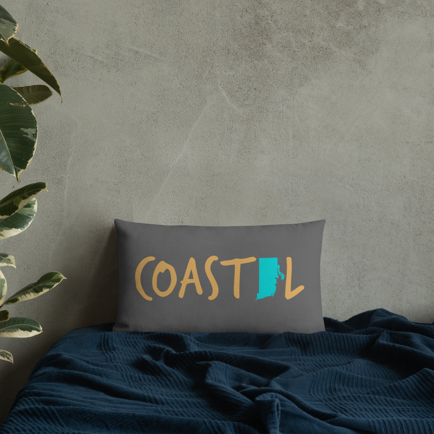 Coastal Rhode Island™ Beach Accent Pillow