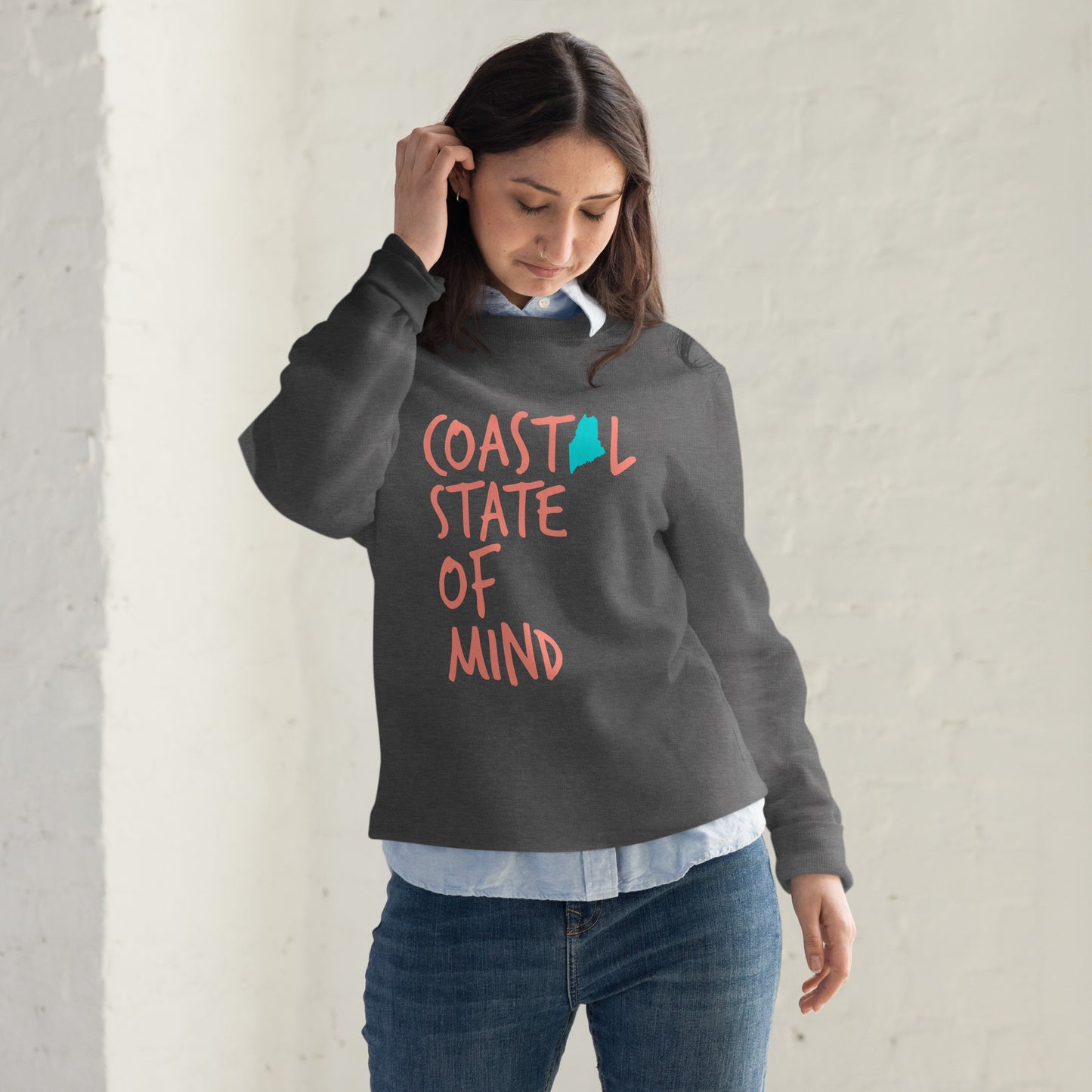 Coastal State of Mind Maine™ Fashion Sweatshirt