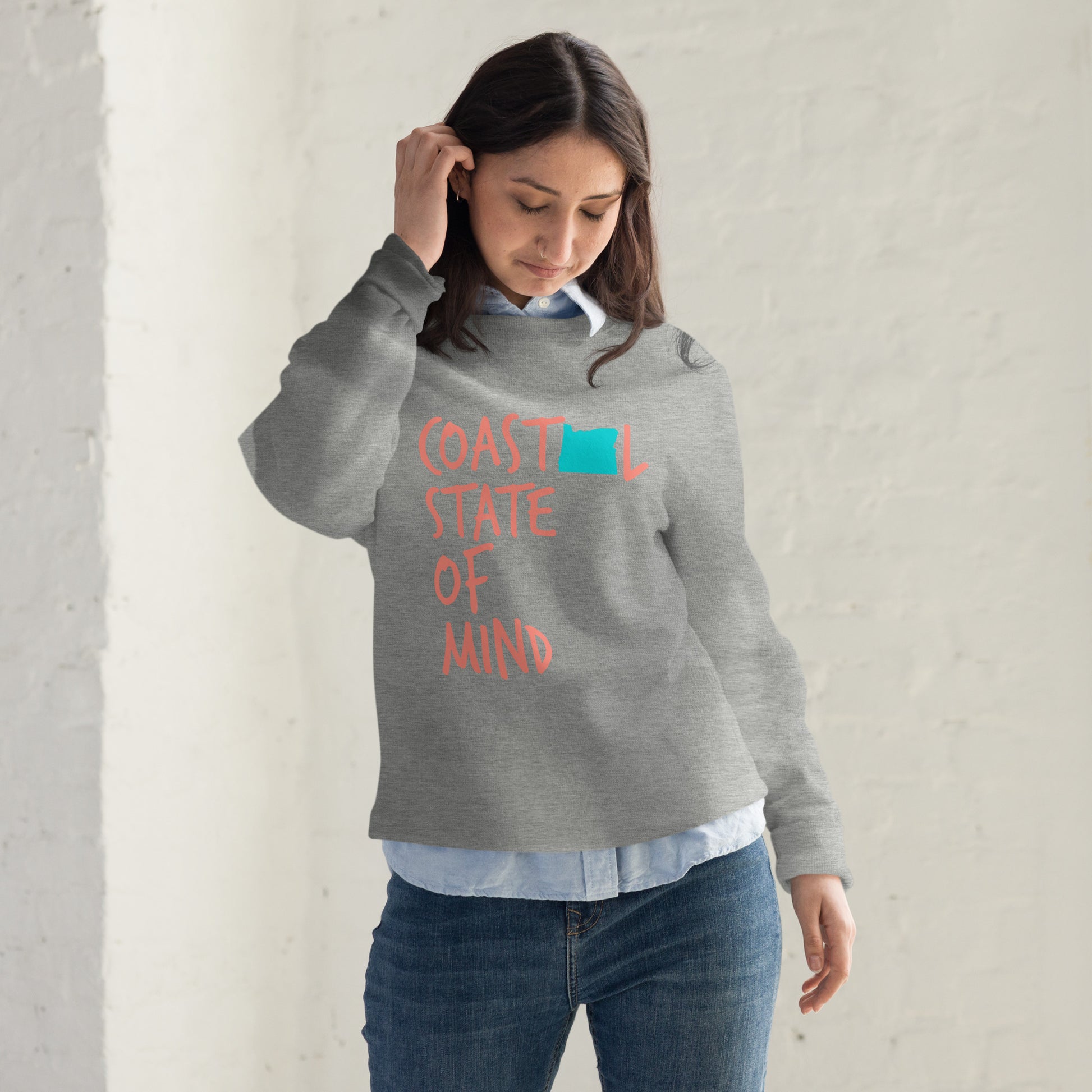 Coastal State of Mind Oregon™ Fashion Sweatshirt