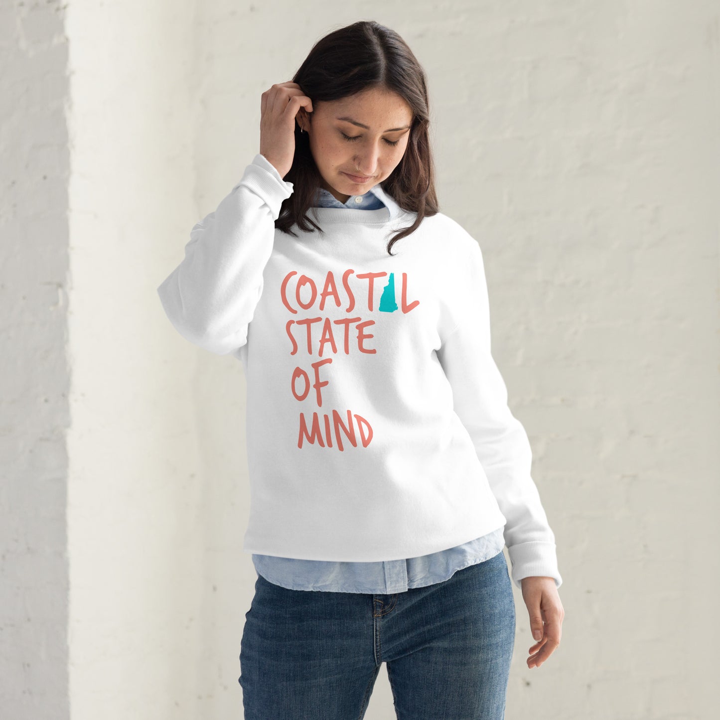 Coastal State of Mind New Hampshire™ Fashion Sweatshirt