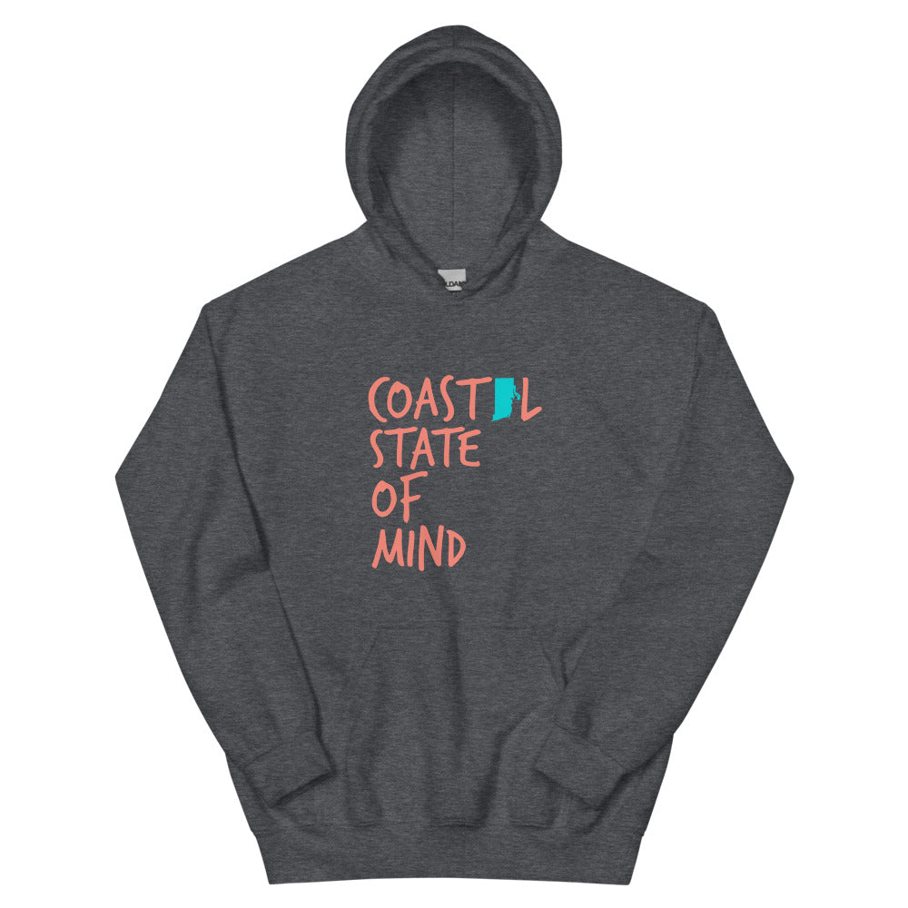 Coastal State of Mind™ Rhode Island Beach & Bonfire Unisex Hoodie