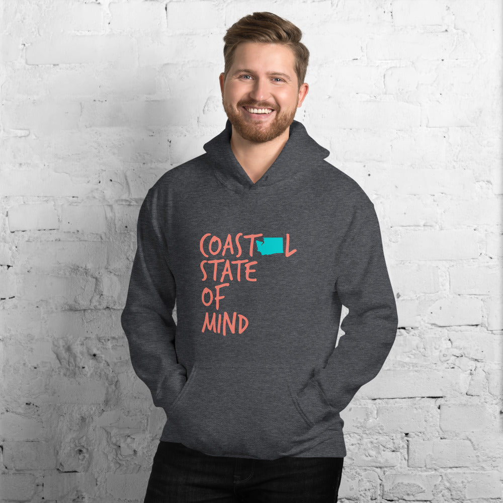Coastal State of Mind™ Washington Beach & Bonfire Unisex Hoodie