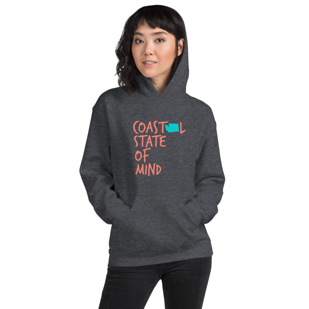 Coastal State of Mind™ Washington Beach & Bonfire Unisex Hoodie